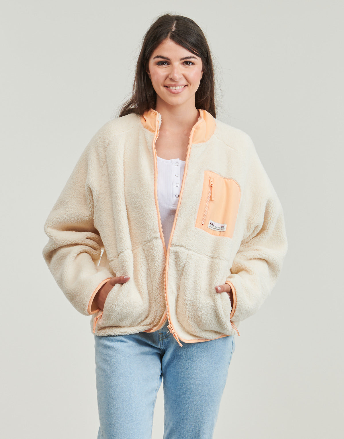 Felpa Donna Rip Curl SHORE BREAK POLAR FLEECE Beige