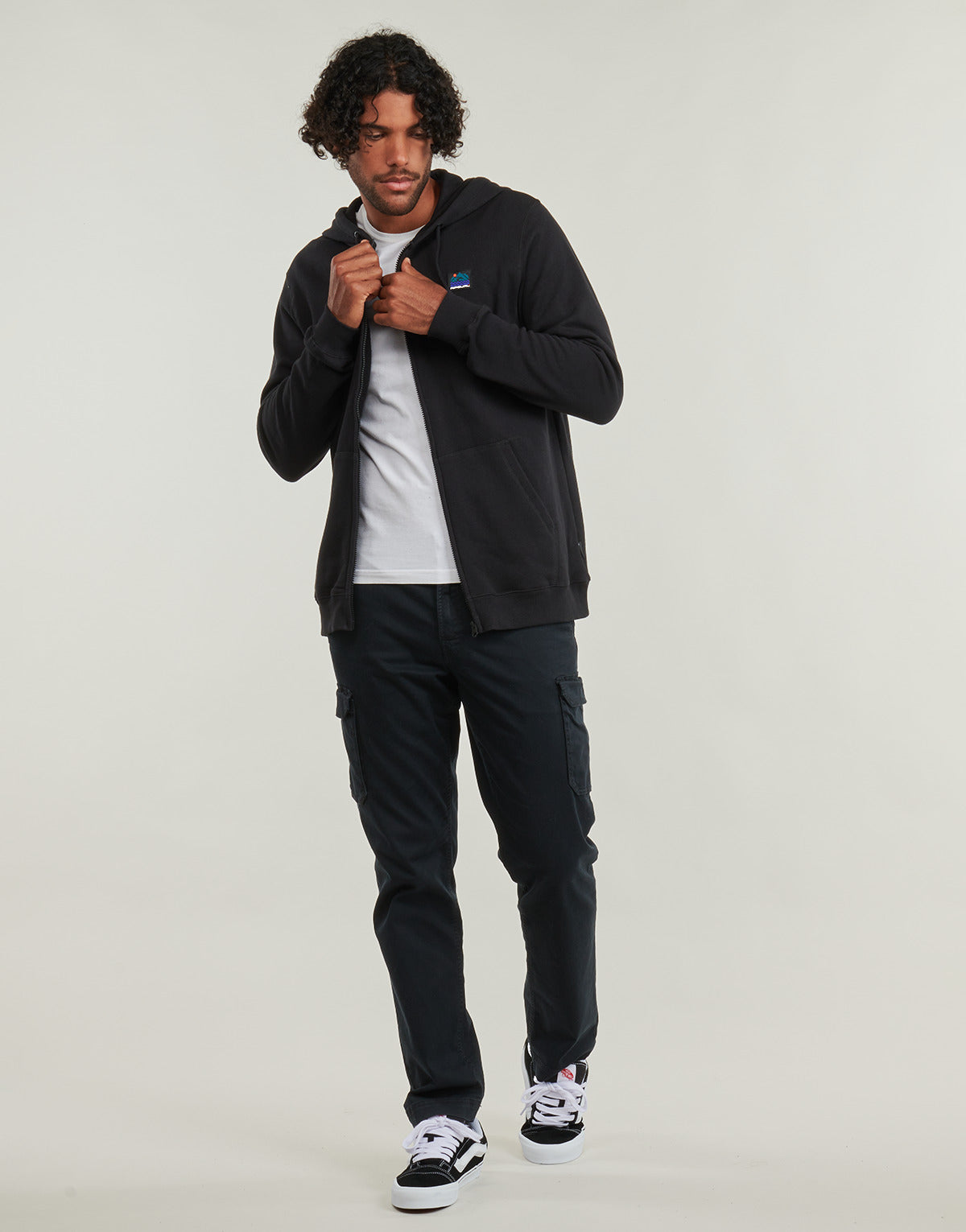 Felpa Uomo Rip Curl SEARCH ZIP THRU HOOD Nero