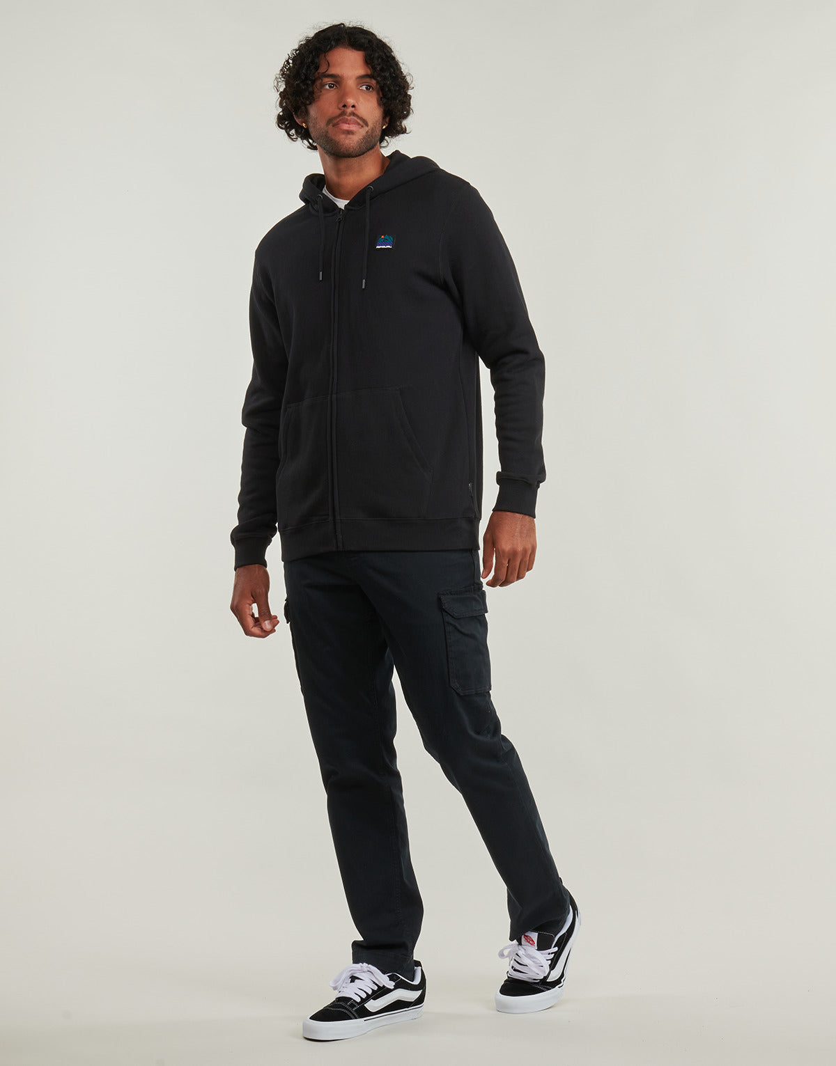 Felpa Uomo Rip Curl SEARCH ZIP THRU HOOD Nero