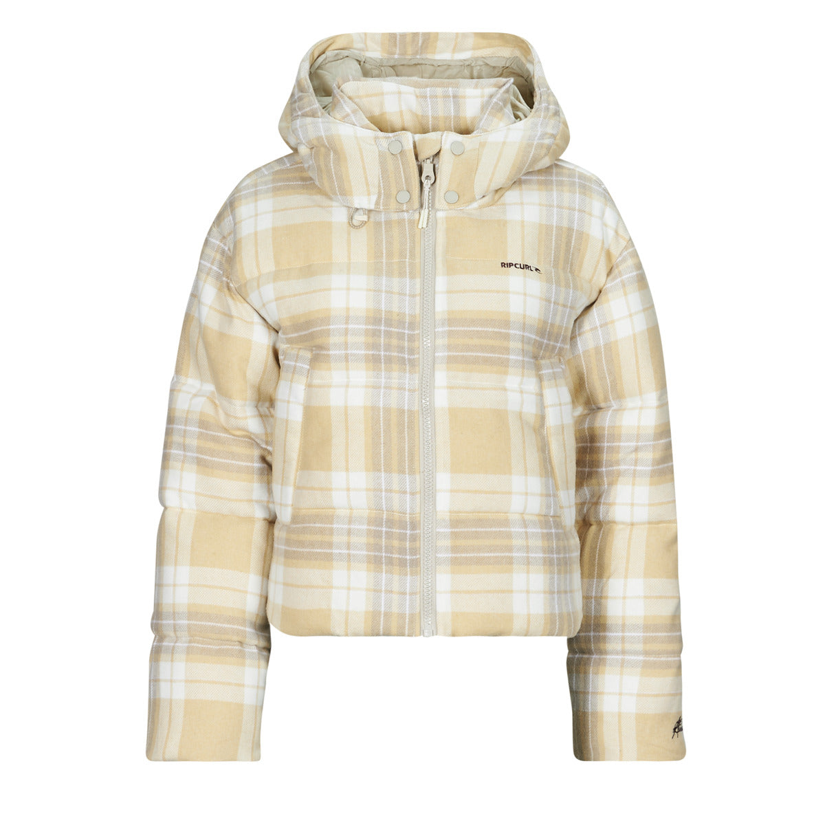 Piumino Donna Rip Curl ANTI-SERIES SURF CHECK PUFFER Beige