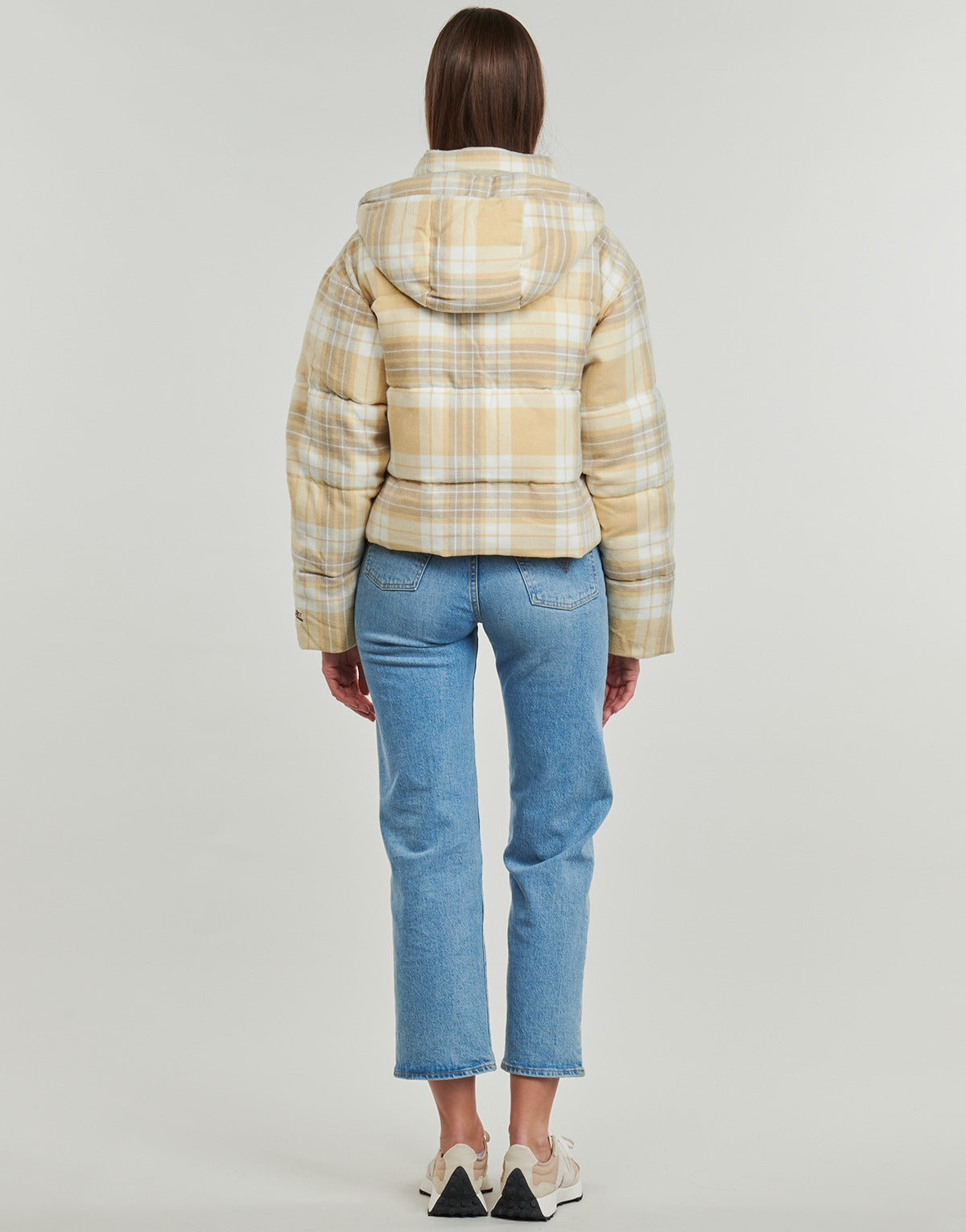 Piumino Donna Rip Curl ANTI-SERIES SURF CHECK PUFFER Beige