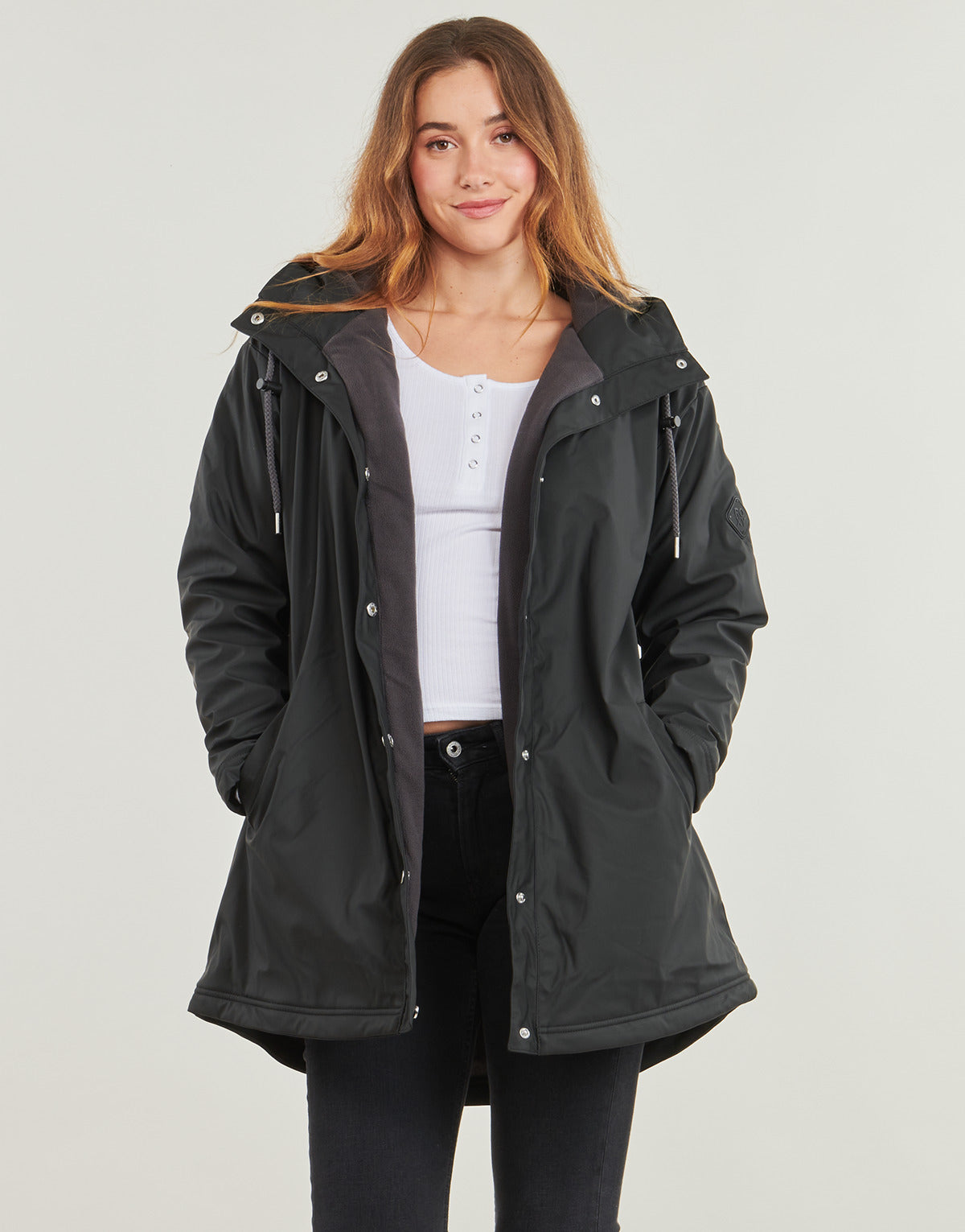Parka Donna Roxy RAIN ROAD POLAR Nero