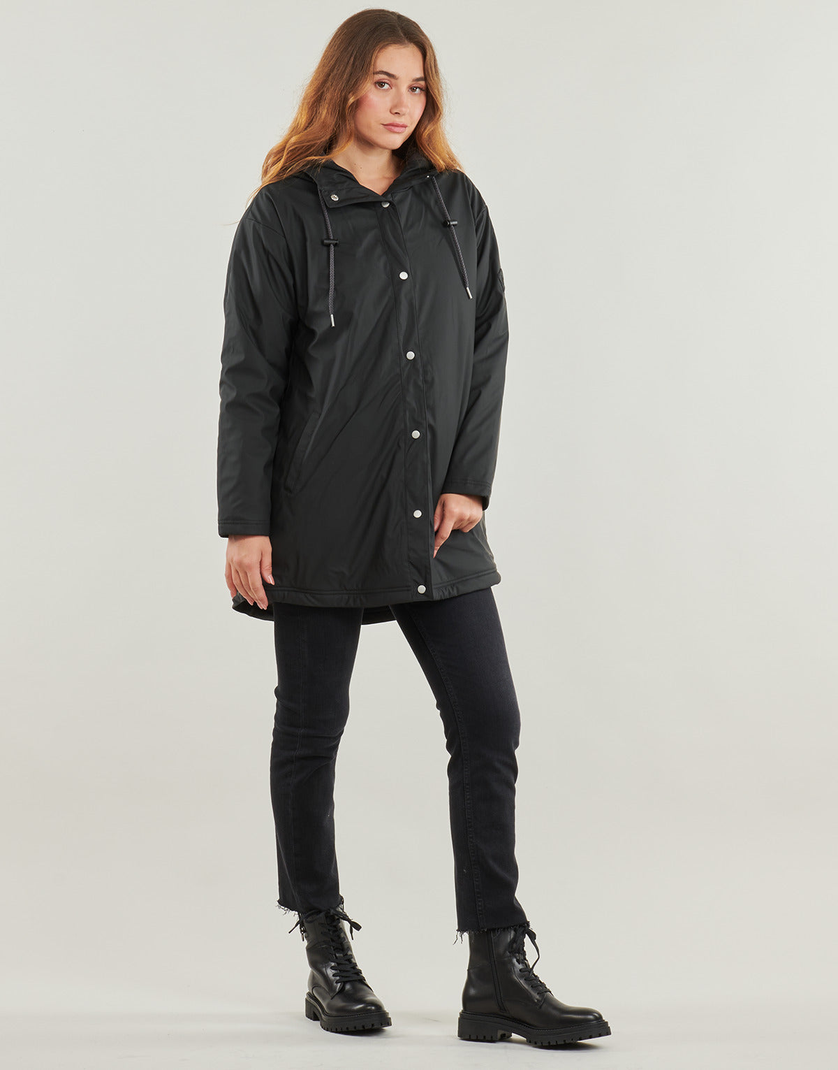 Parka Donna Roxy RAIN ROAD POLAR Nero