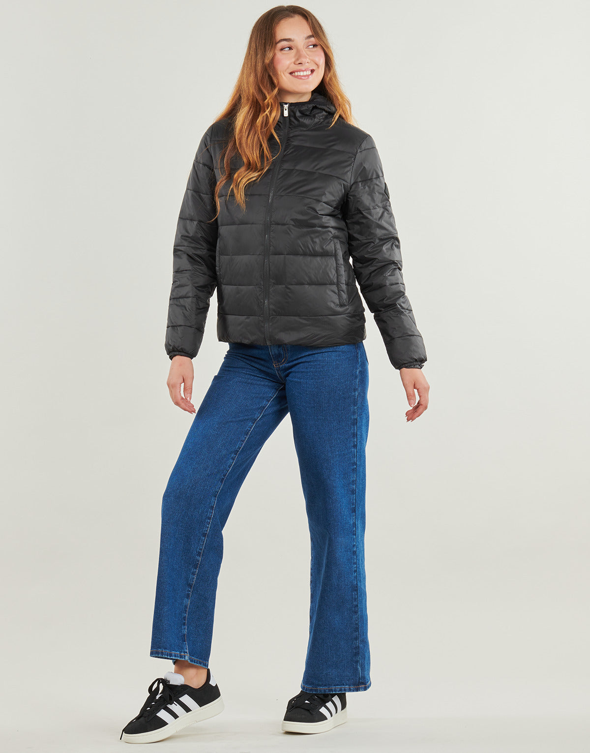 Piumino Donna Roxy WIND BLISS HOODED Nero