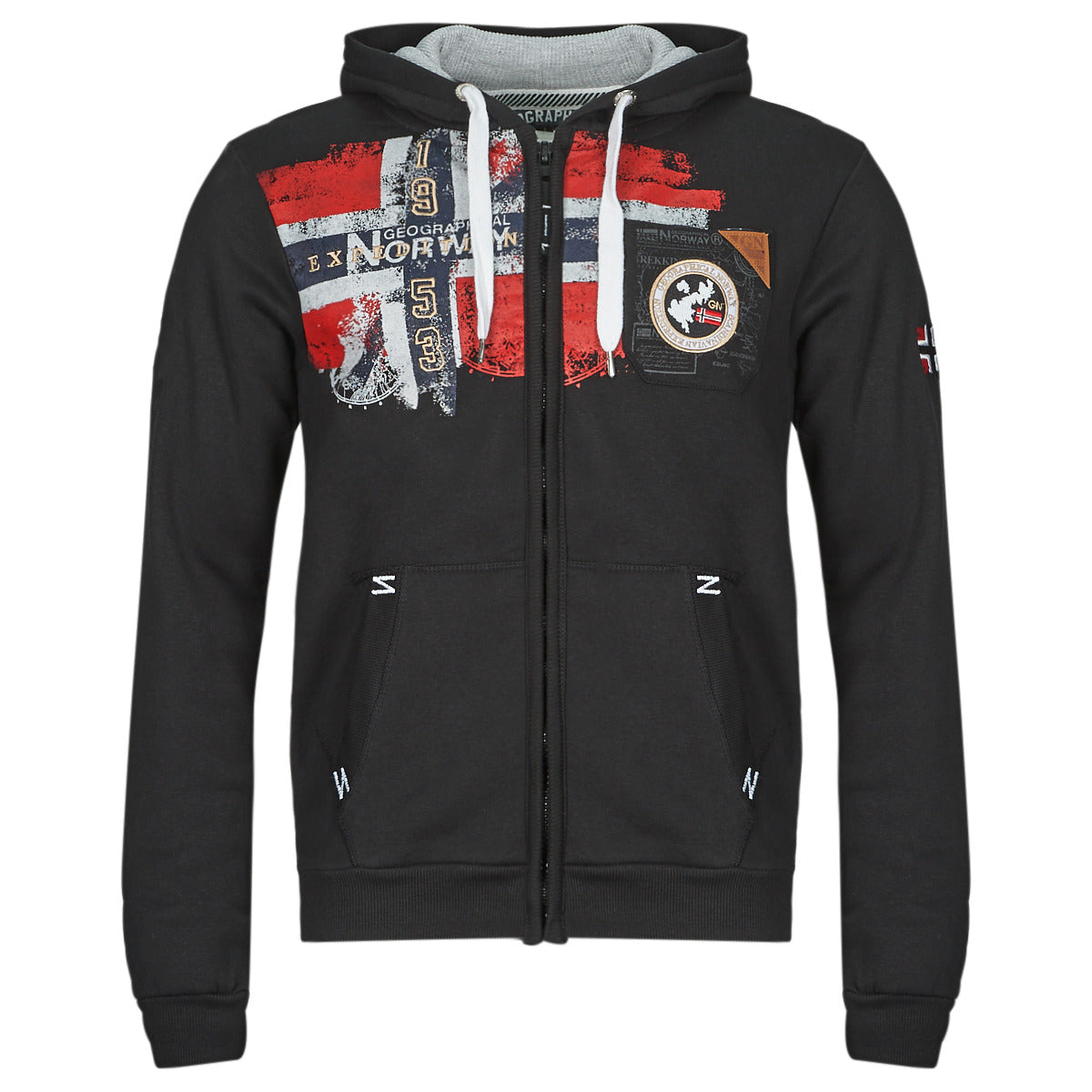 Felpa Uomo Geographical Norway FESPOTE Nero