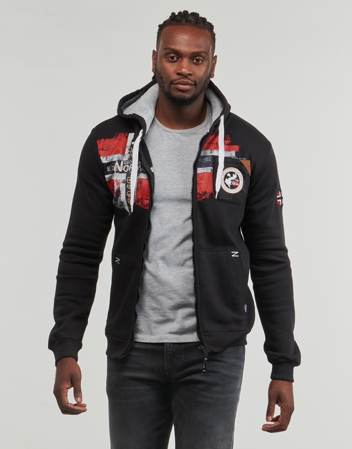 Felpa Uomo Geographical Norway FESPOTE Nero