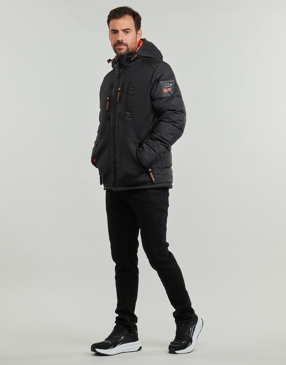 Piumino Uomo Geographical Norway  BEACHWOOD  Nero
