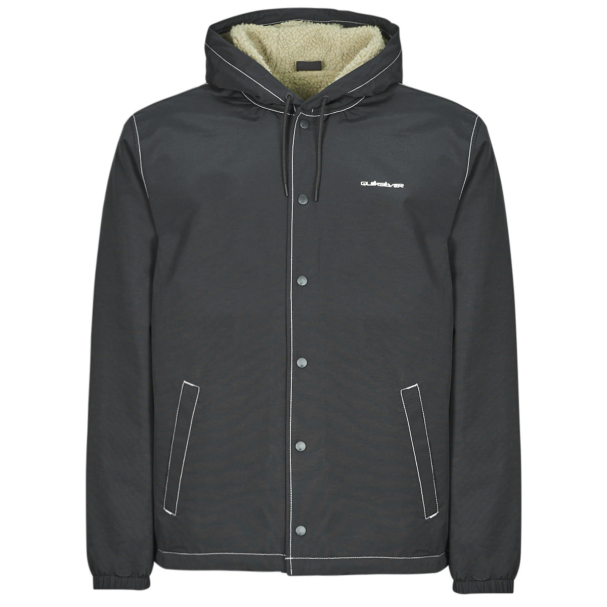 Giubbotto Uomo Quiksilver RAIN CLOUD WARM HOODED COACH Nero