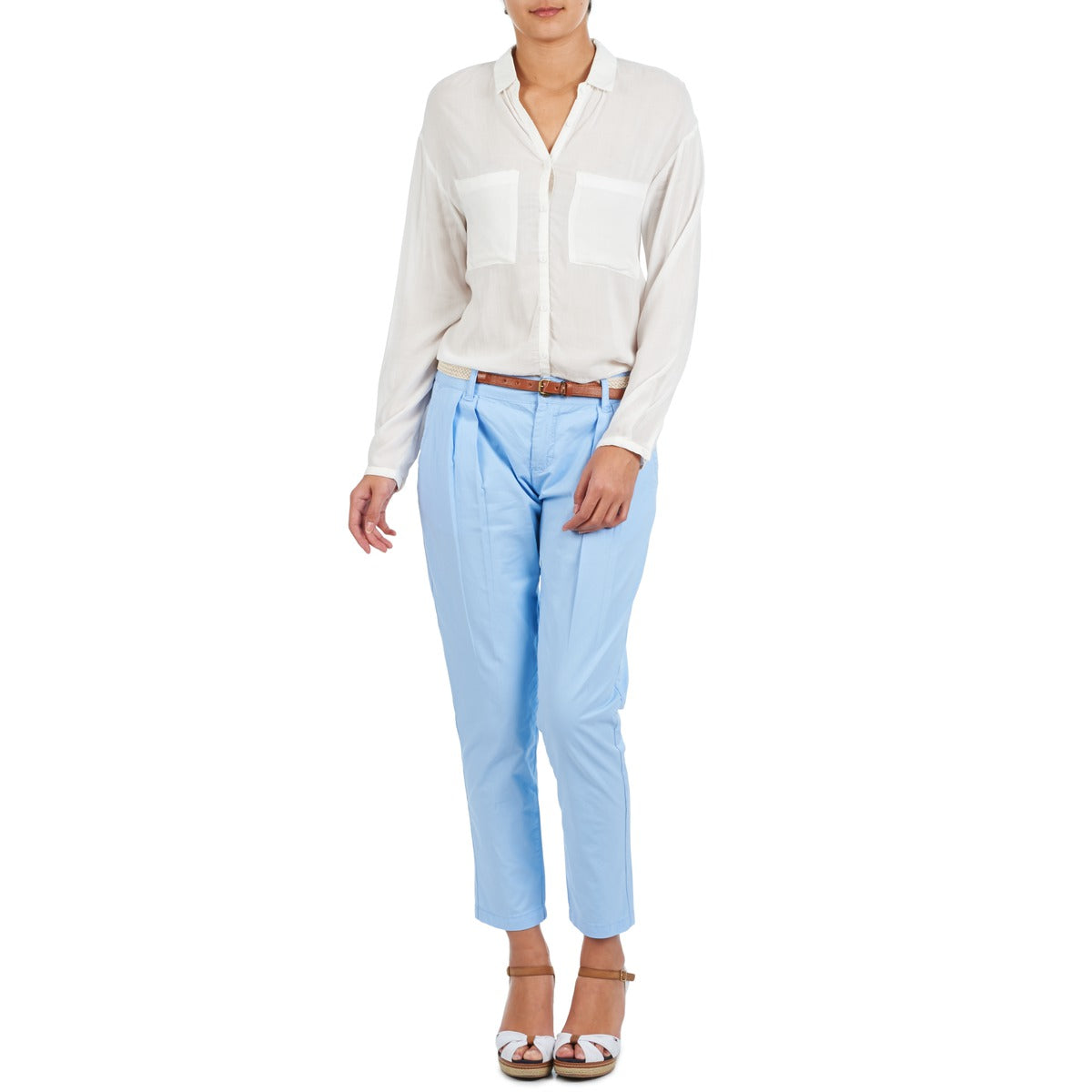 Pantalone Chino Donna La City PANTBASIC Blu