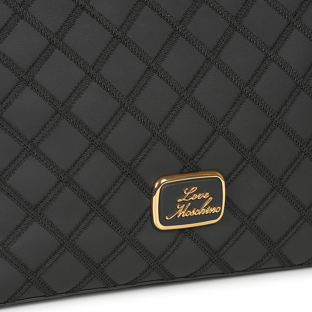 Borsa Shopping Donna Love Moschino LADY LACE TOTE JC4307PP0 Nero