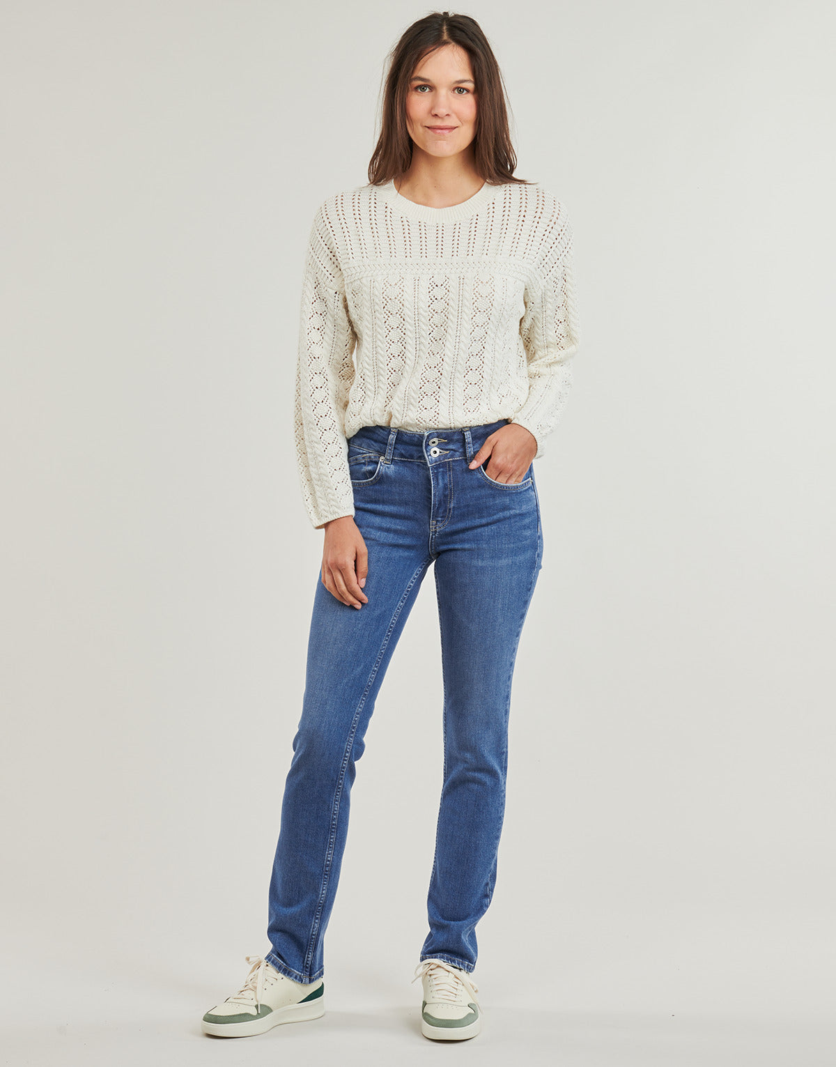 Jeans Slim Donna Pepe jeans SLIM JEANS MW Blu