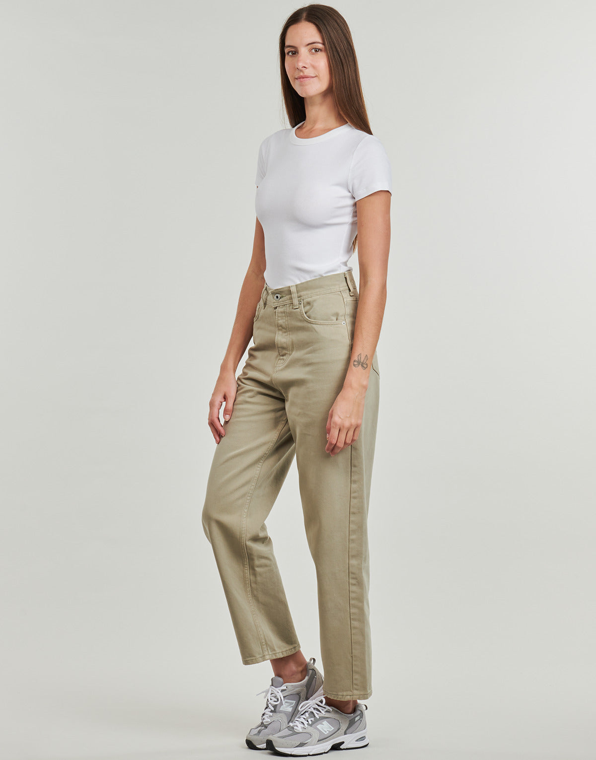 Jeans Donna Pepe jeans BARREL JEANS UHW Kaki