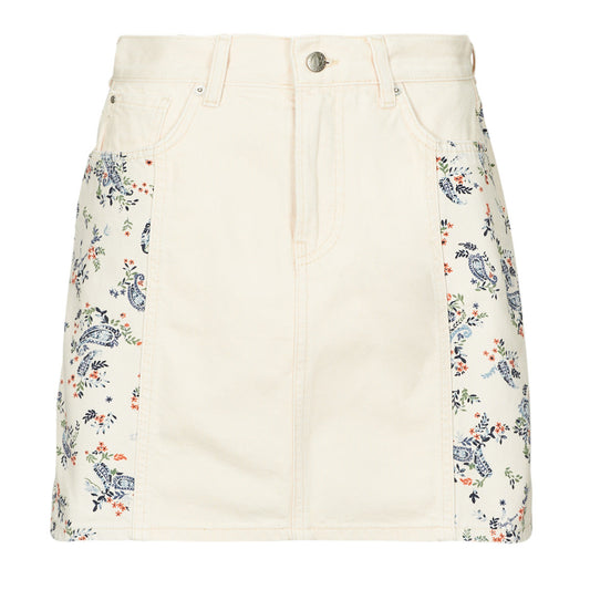 Gonna Donna Pepe jeans MINI SKIRT HW PAISLEY Beige