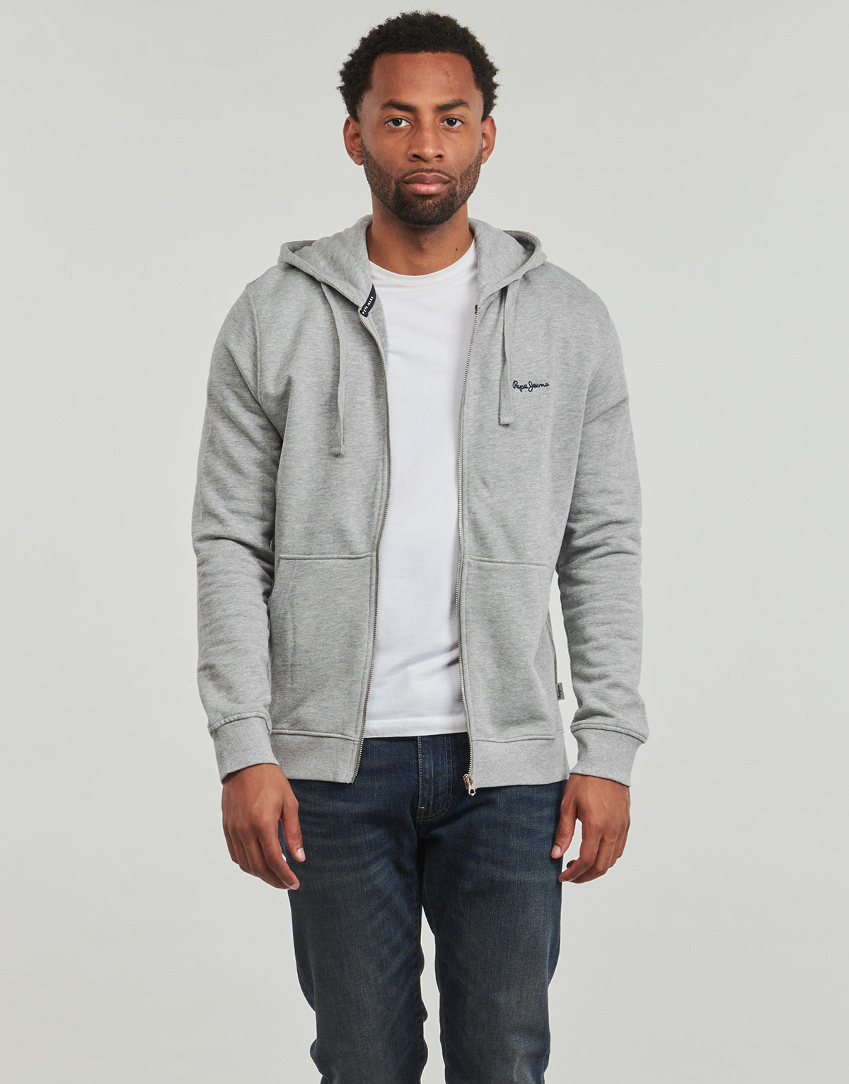 Felpa Uomo Pepe jeans NEW JOE ZIP Grigio