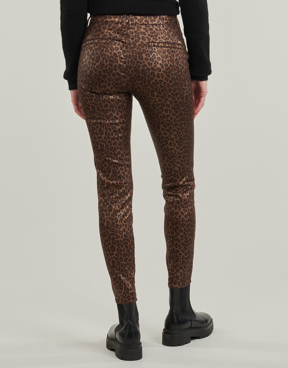 Pantalone Chino Donna Le Temps des Cerises FLEXO Marrone