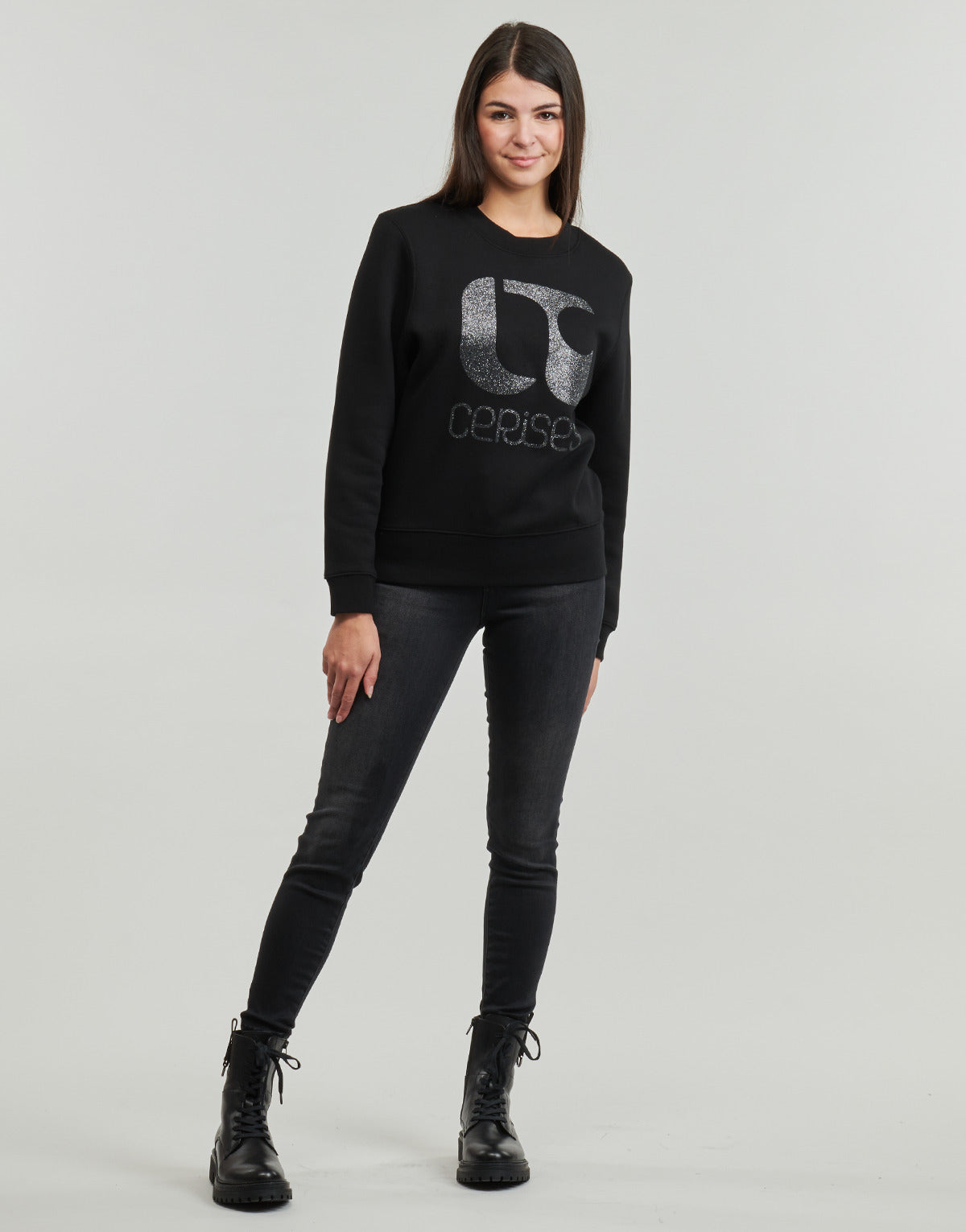 Jeans 3/4 & 7/8 Donna Le Temps des Cerises BILLIE Nero