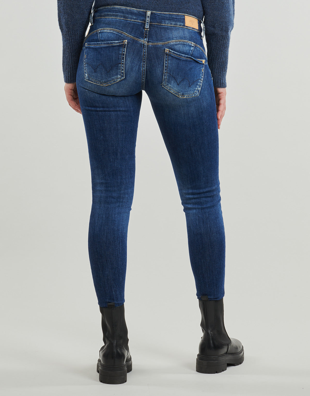 Jeans Slim Donna Le Temps des Cerises PULPC Blu