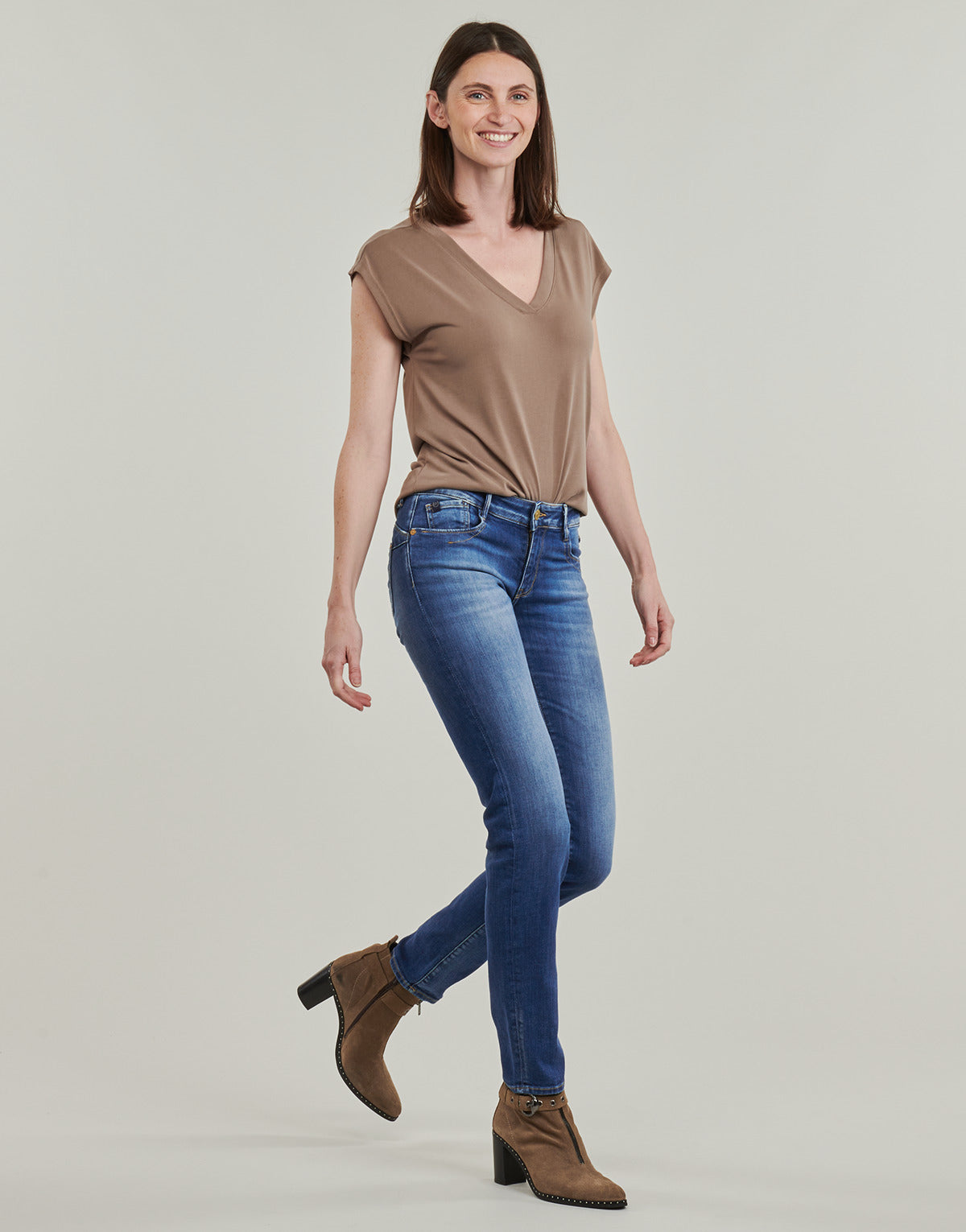 Jeans Slim Donna Le Temps des Cerises PULP ROSS Blu