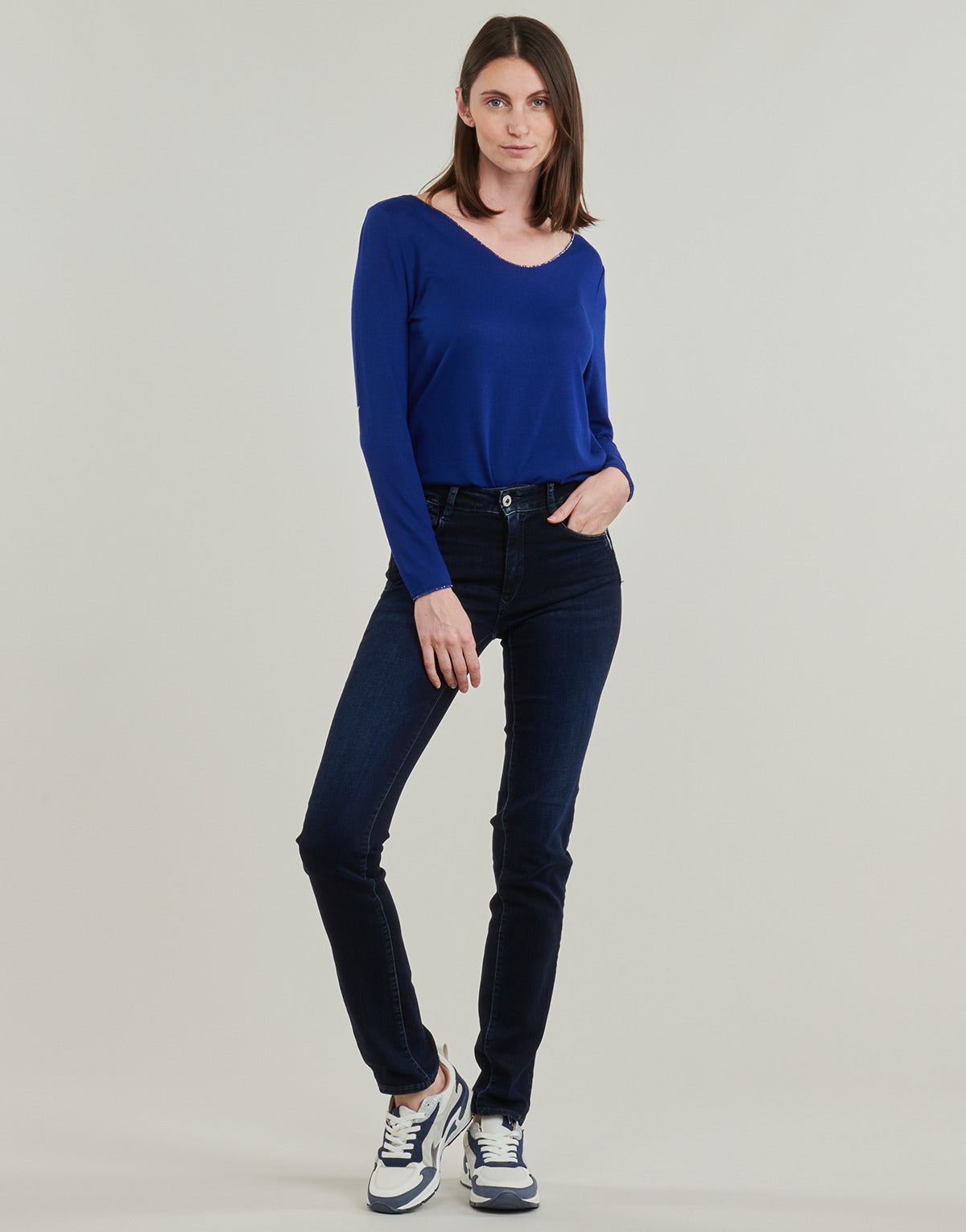 Jeans Donna Le Temps des Cerises PULPHIRE Blu
