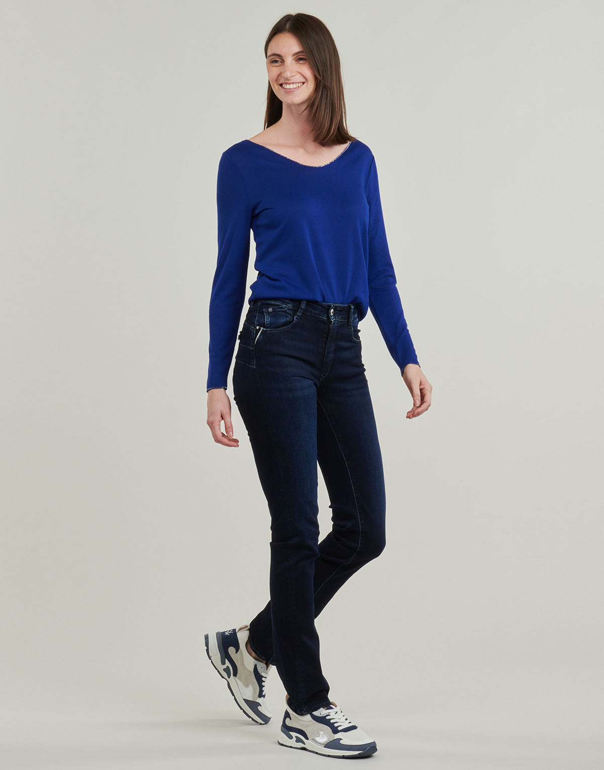 Jeans Donna Le Temps des Cerises PULPHIRE Blu
