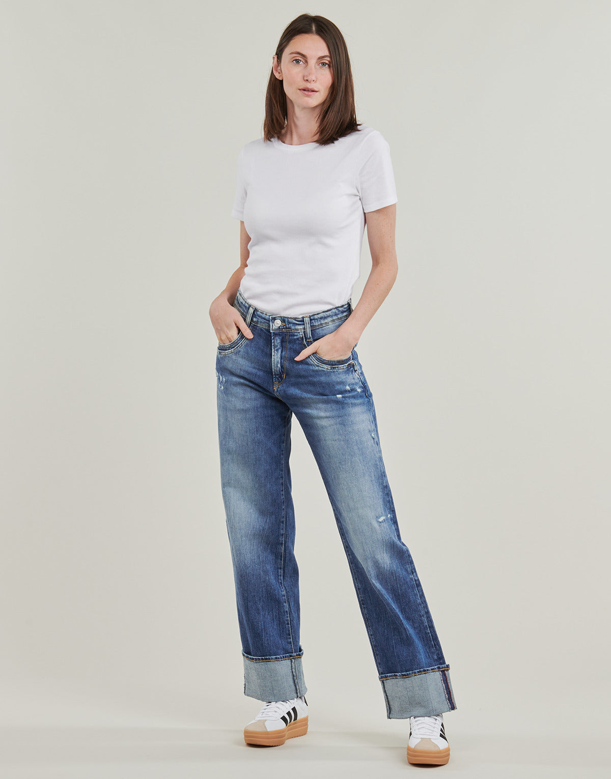 Jeans boyfriend Donna Le Temps des Cerises 400/28 Blu
