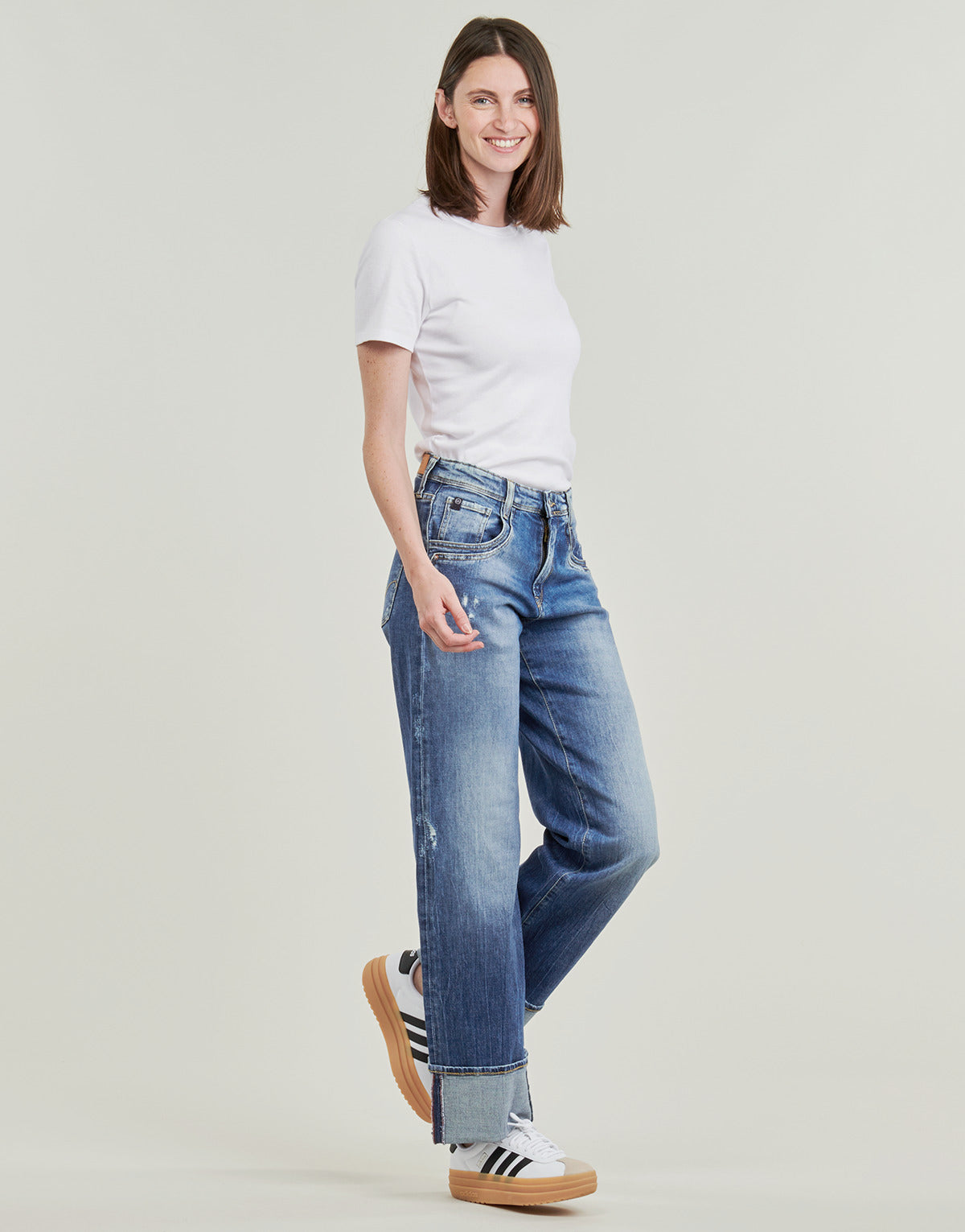 Jeans boyfriend Donna Le Temps des Cerises 400/28 Blu
