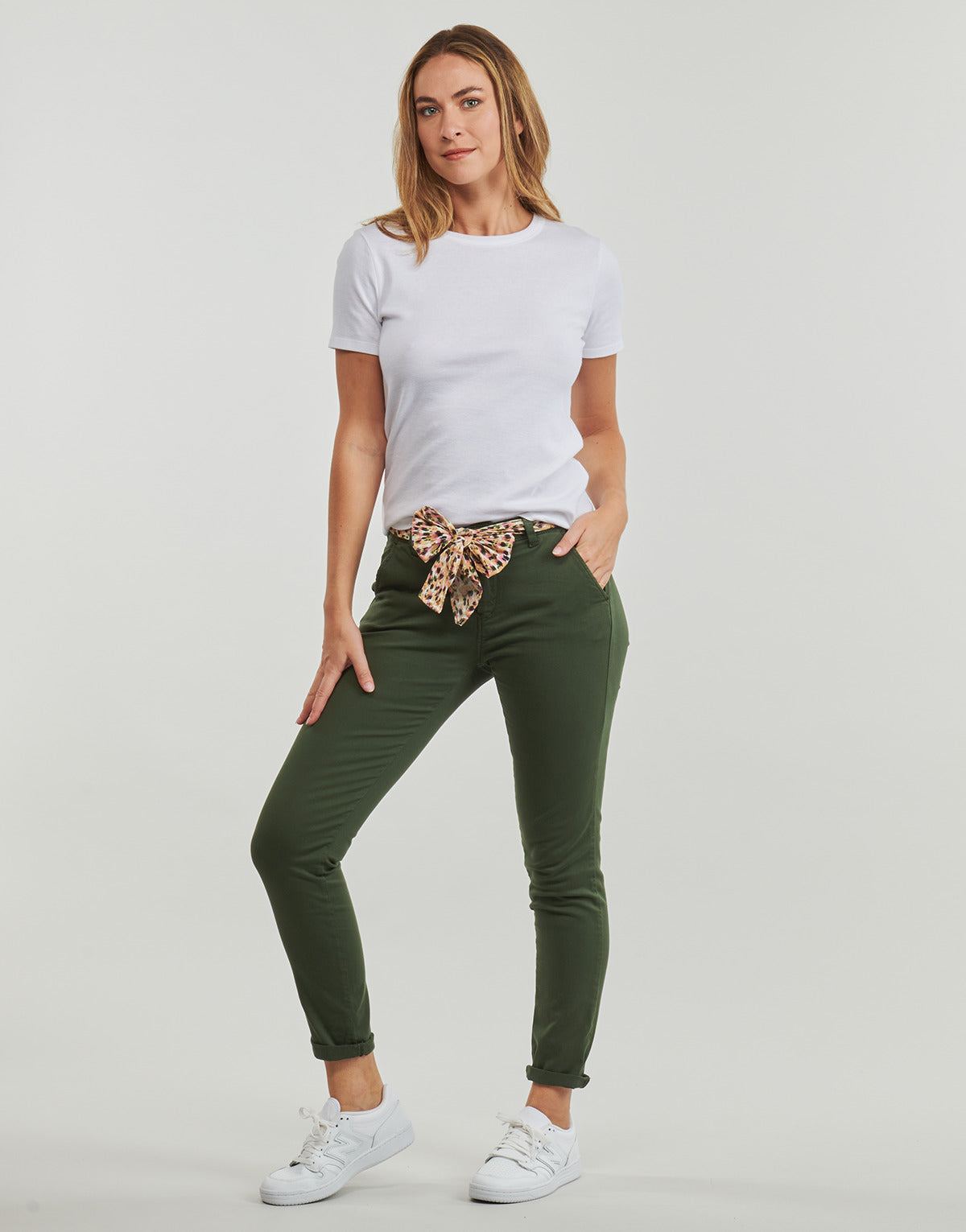 Pantalone Chino Donna Le Temps des Cerises KURT JOGG Kaki