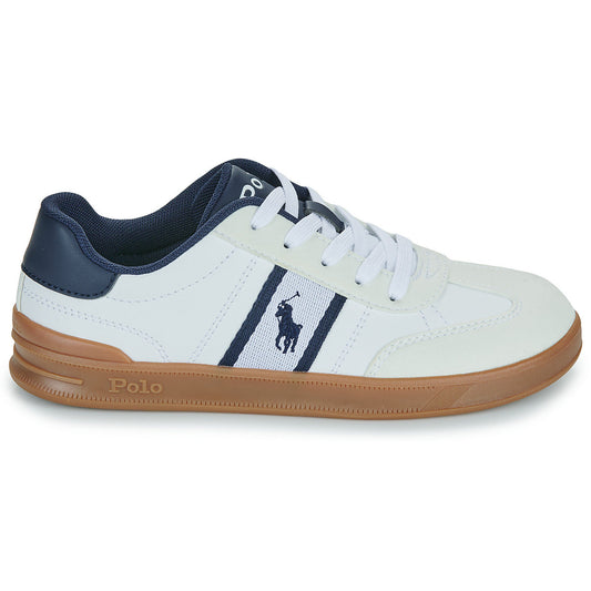 Scarpe bambini ragazza Polo Ralph Lauren HERITAGE COURT III T-TOE Bianco
