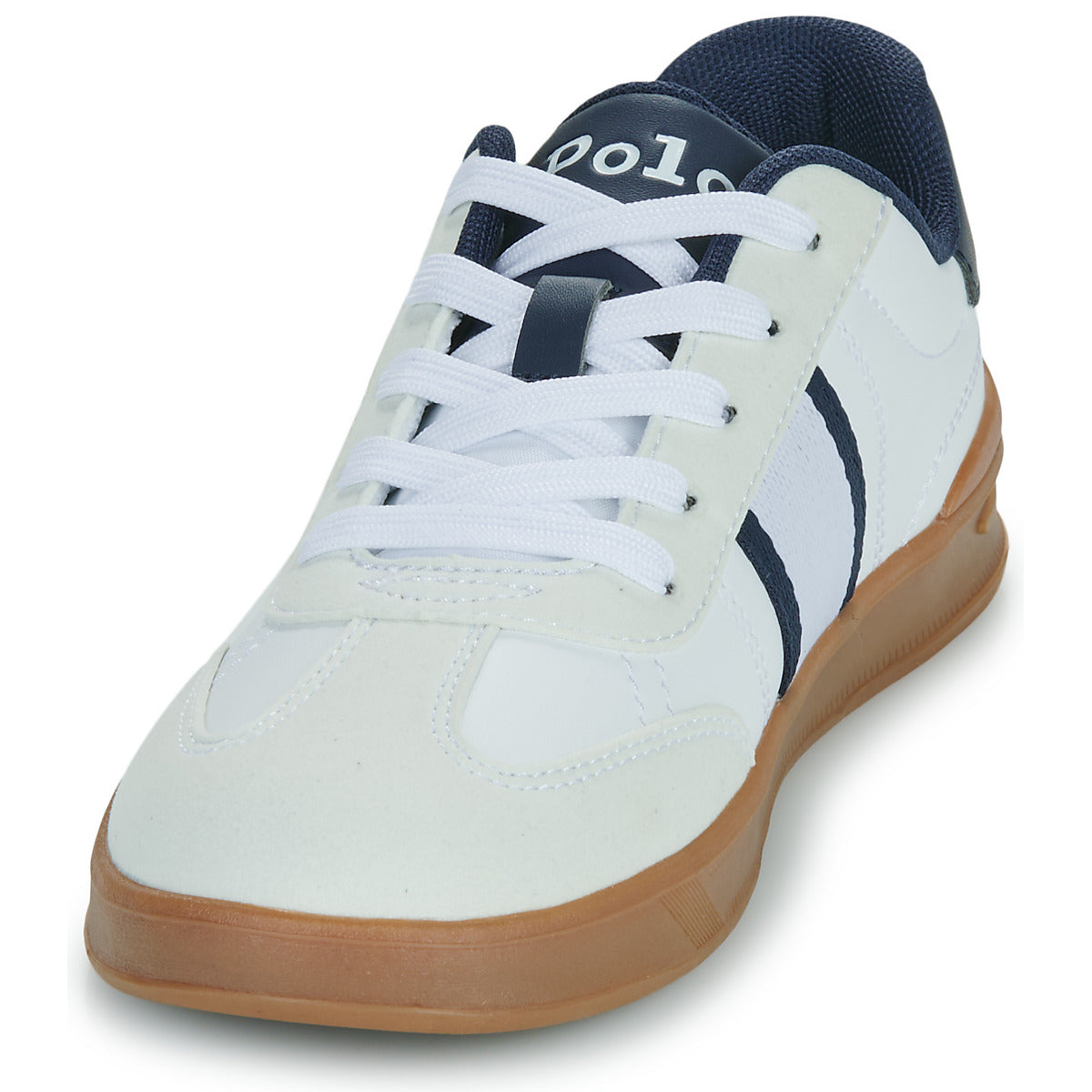 Scarpe bambini ragazza Polo Ralph Lauren HERITAGE COURT III T-TOE Bianco