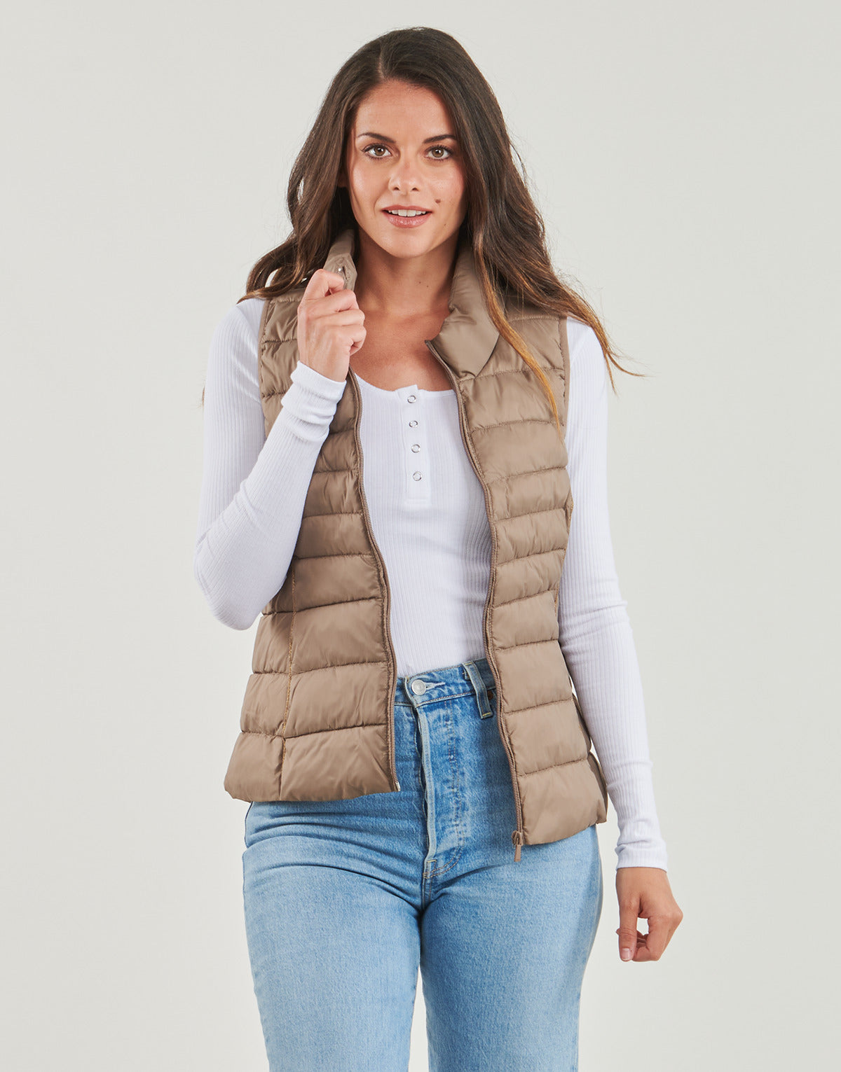 Piumino Donna Only ONLNEWCLAIRE Beige