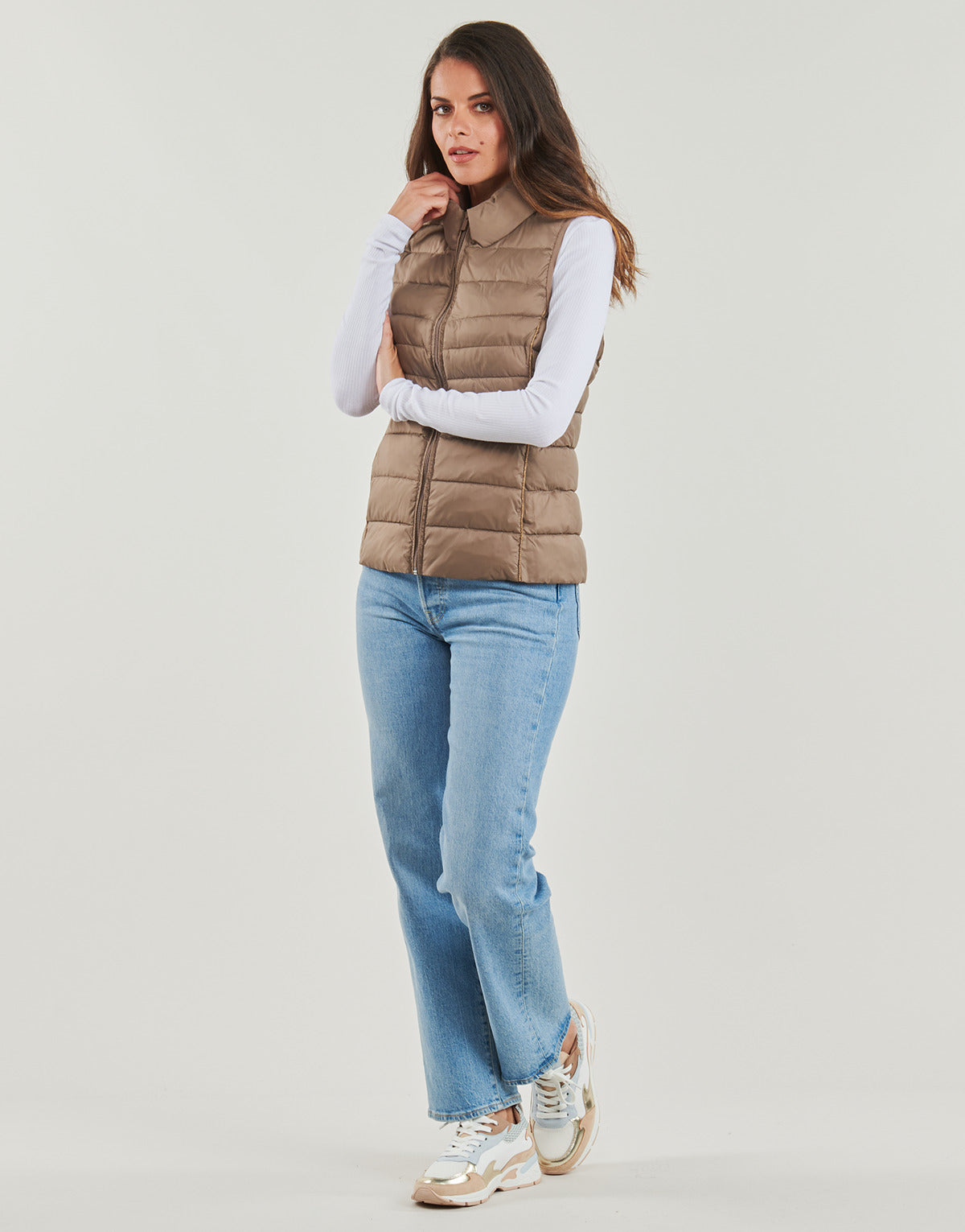 Piumino Donna Only ONLNEWCLAIRE Beige