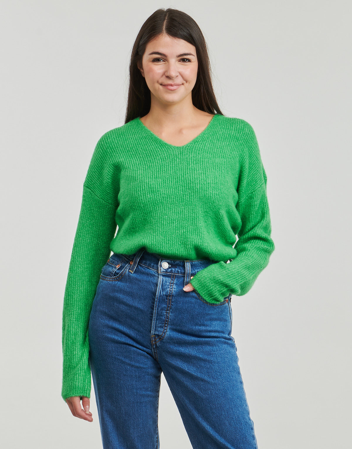 Maglione Donna Only ONLCAMILLA V-NECK Verde