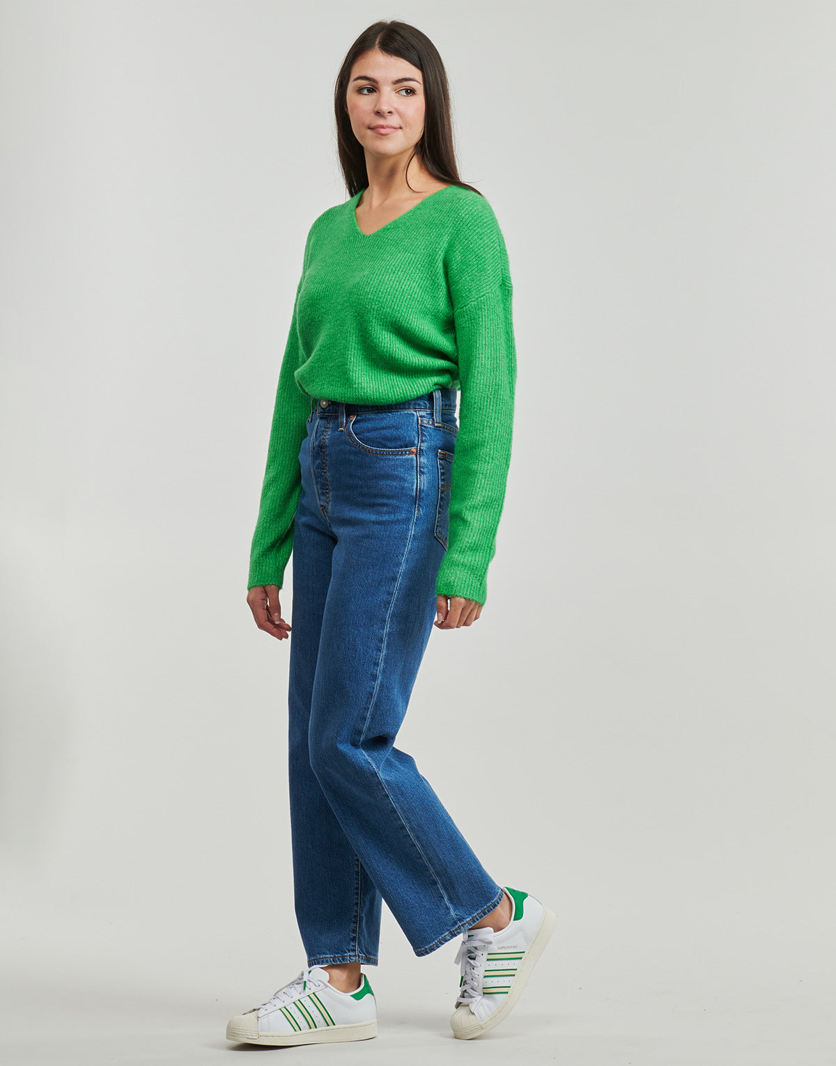 Maglione Donna Only ONLCAMILLA V-NECK Verde