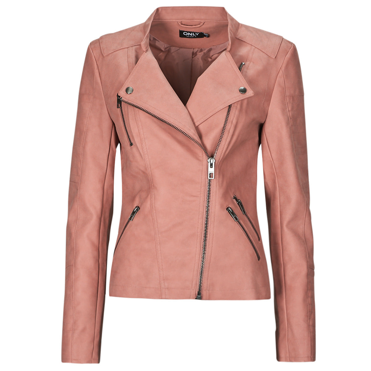 Giacca in pelle Donna Only ONLAVA Rosa