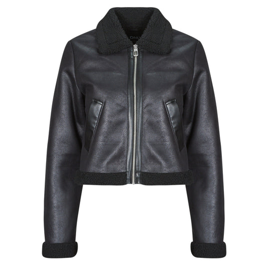 Giacca in pelle Donna Only ONLBETTY Nero