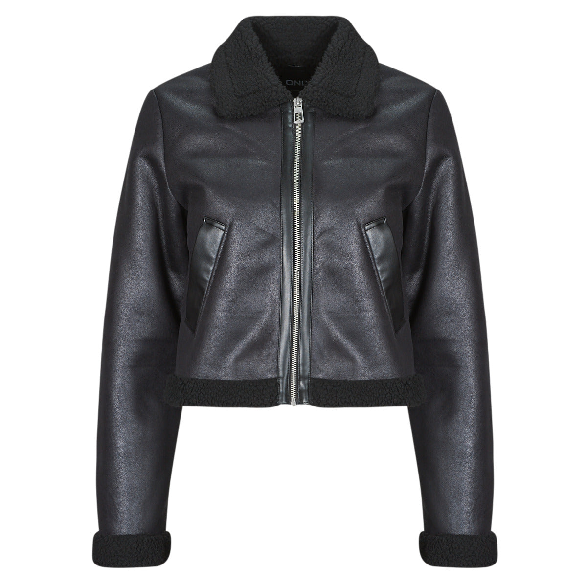 Giacca in pelle Donna Only ONLBETTY Nero