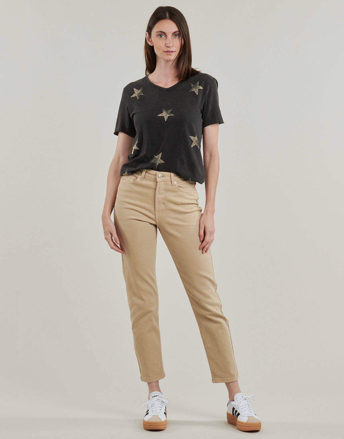 Jeans Mom Donna Only ONLEMILY Beige