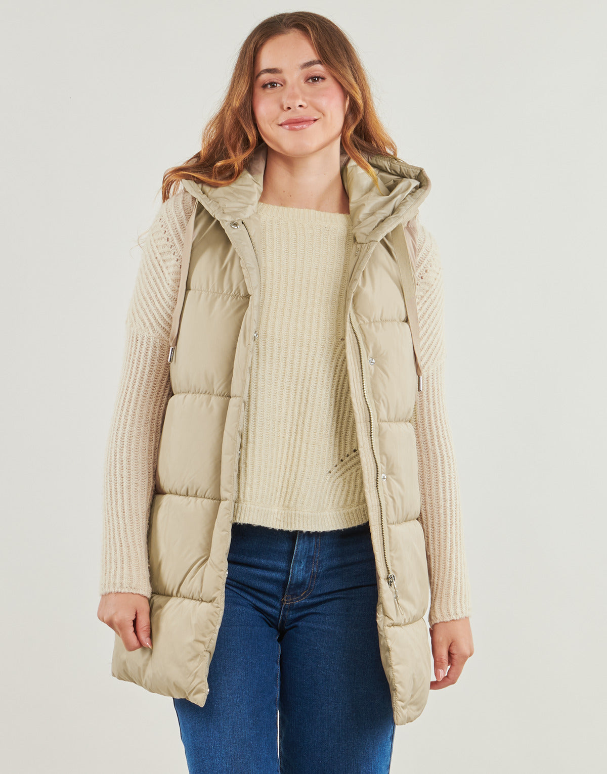 Piumino Donna Only ONLASTA Beige