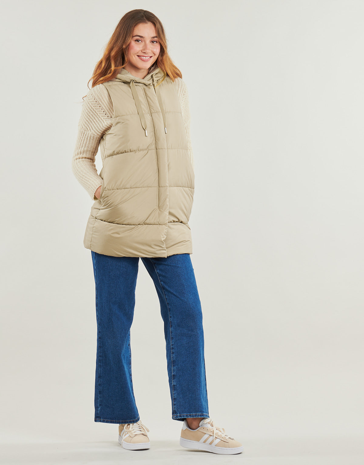 Piumino Donna Only ONLASTA Beige