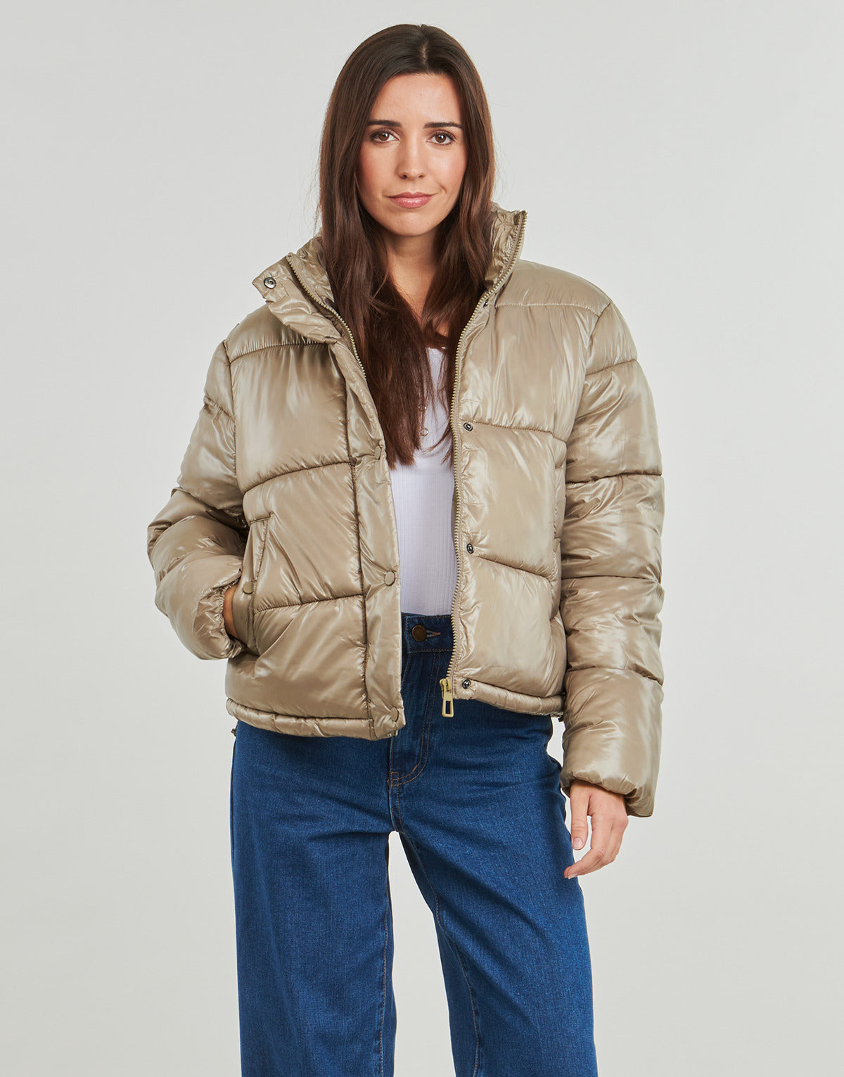 Piumino Donna Only ONLSKY Beige