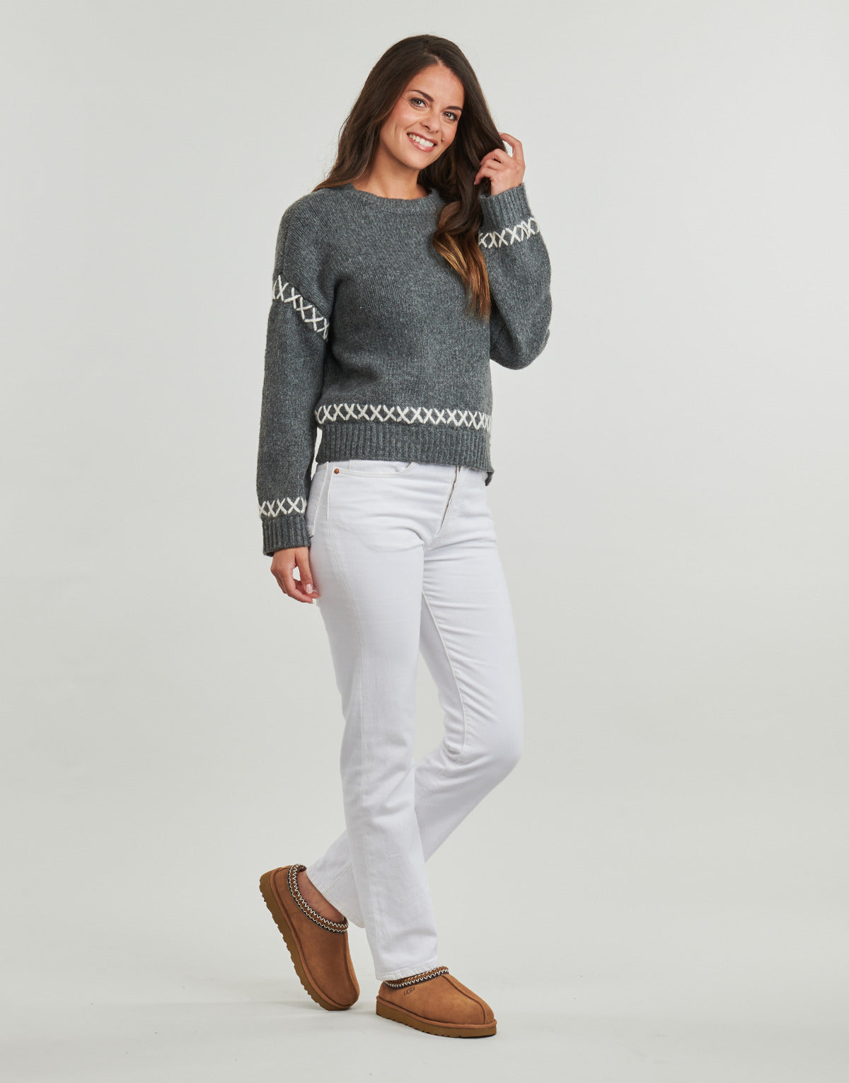 Maglione Donna Only  ONLAMANDA  Grigio