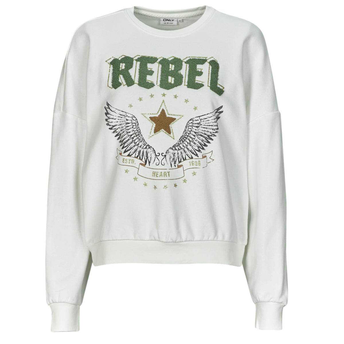 Felpa Donna Only ONLLAYLA Bianco