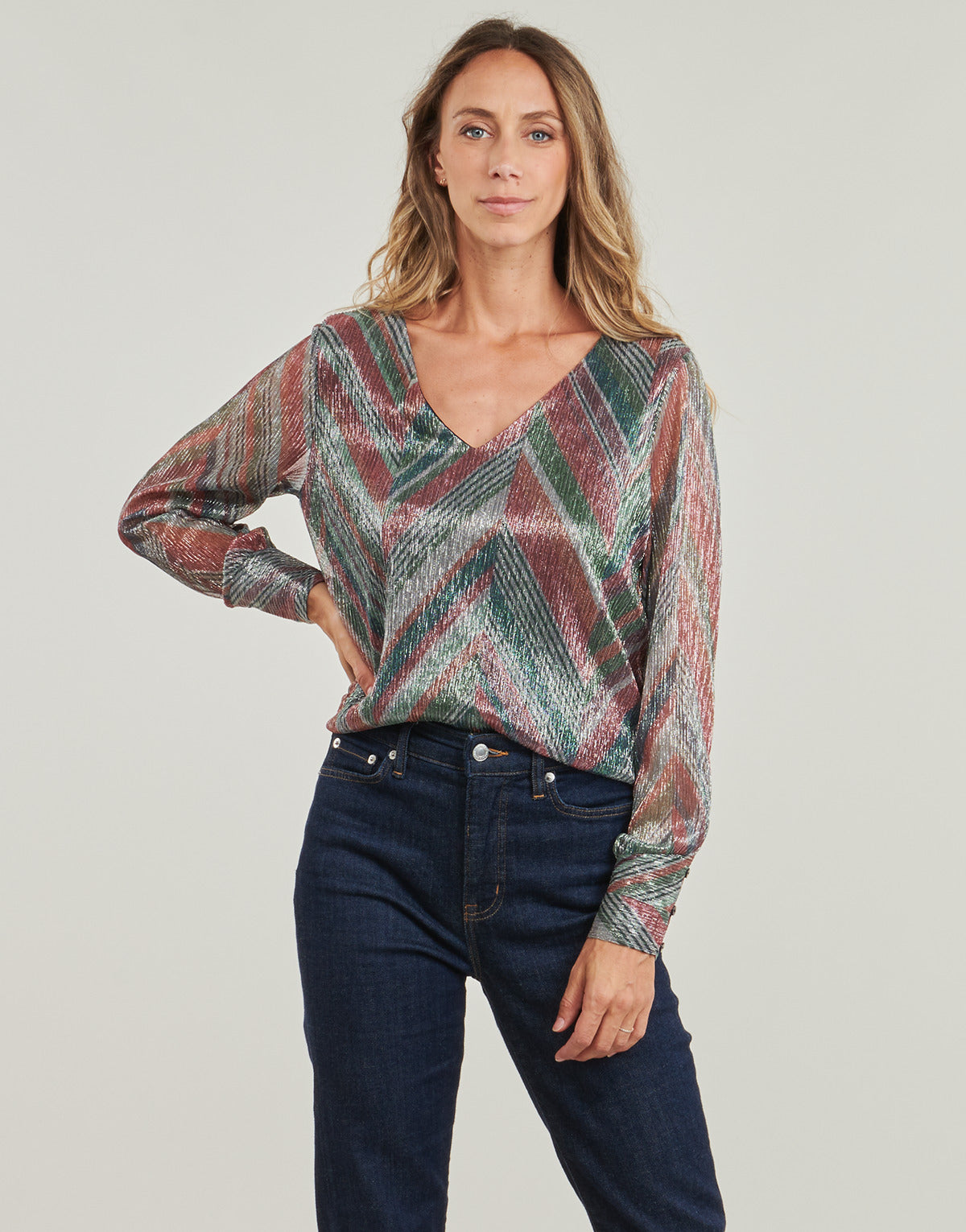 Camicetta Donna Only ONLBIANCA Multicolore