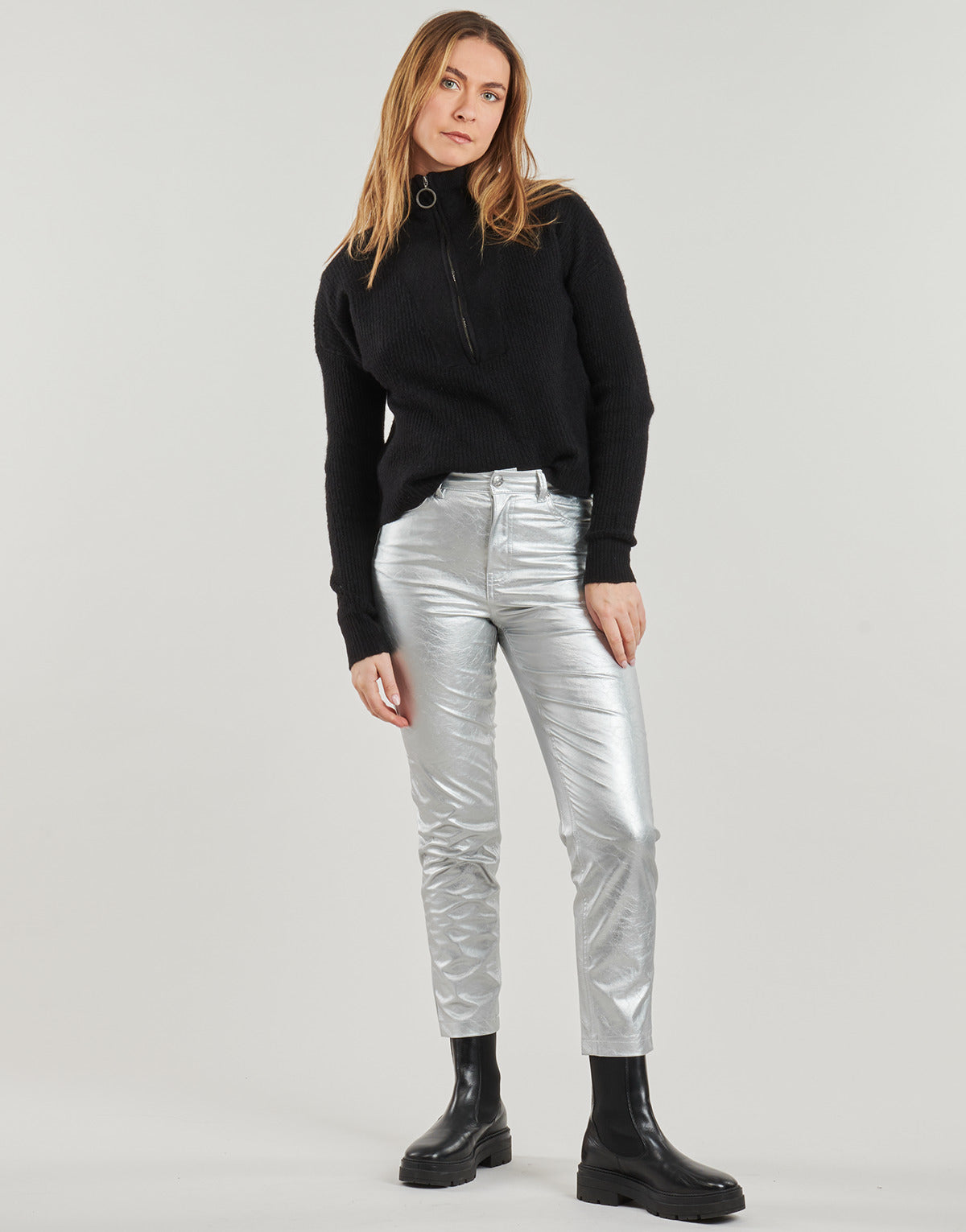 Pantalone Donna Only  ONLEMILY  Argento