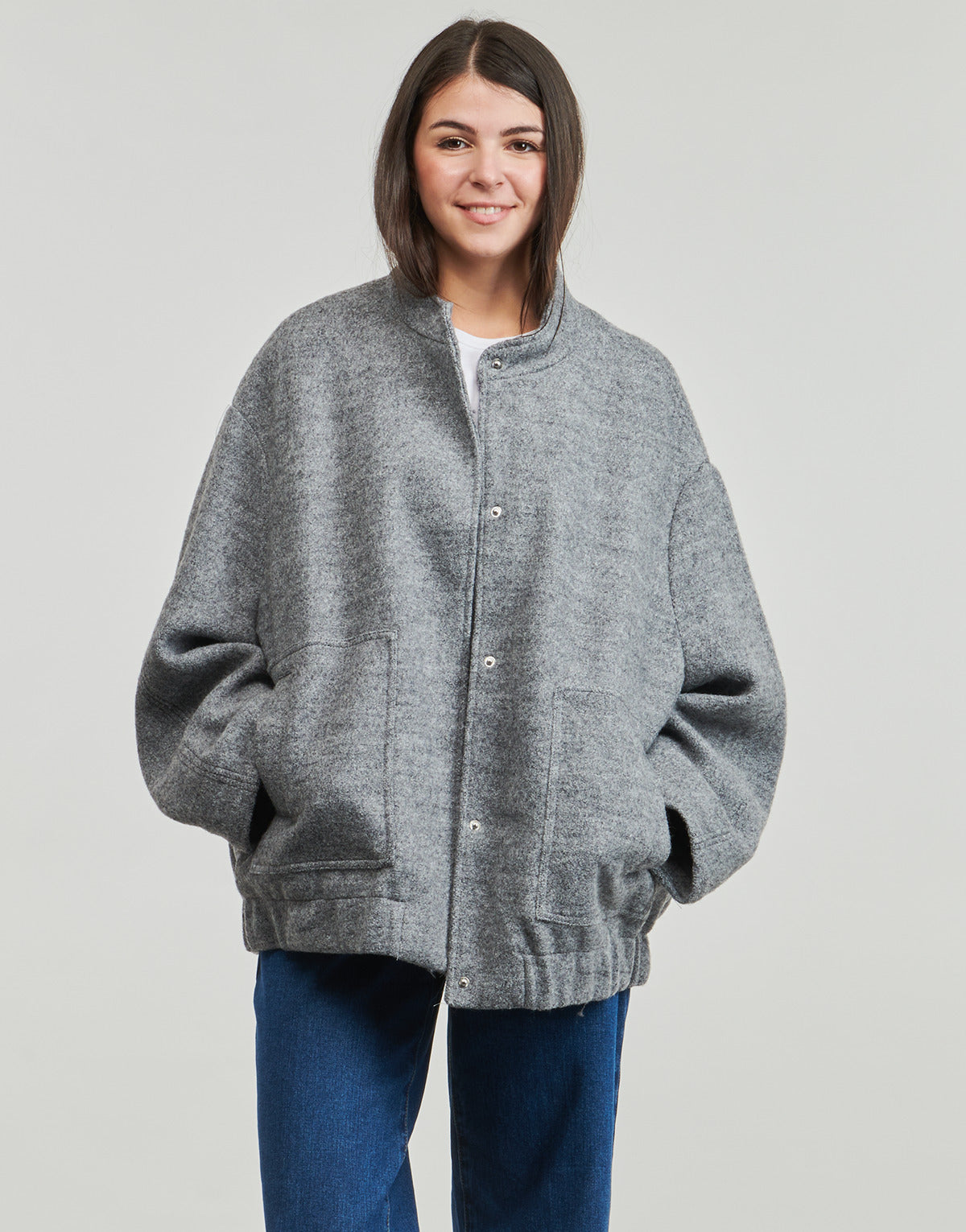 Giubbotto Donna Only  ONLQUINN  Grigio