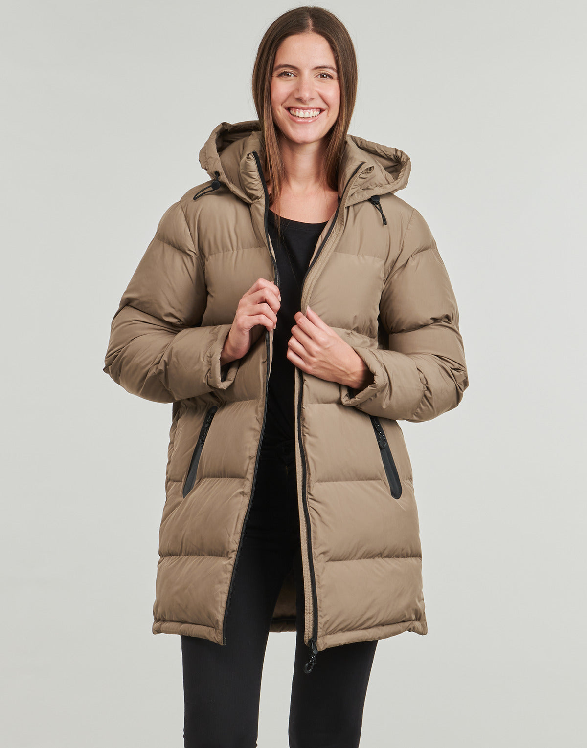 Piumino Donna Only  ONLPAULA ANN  Marrone