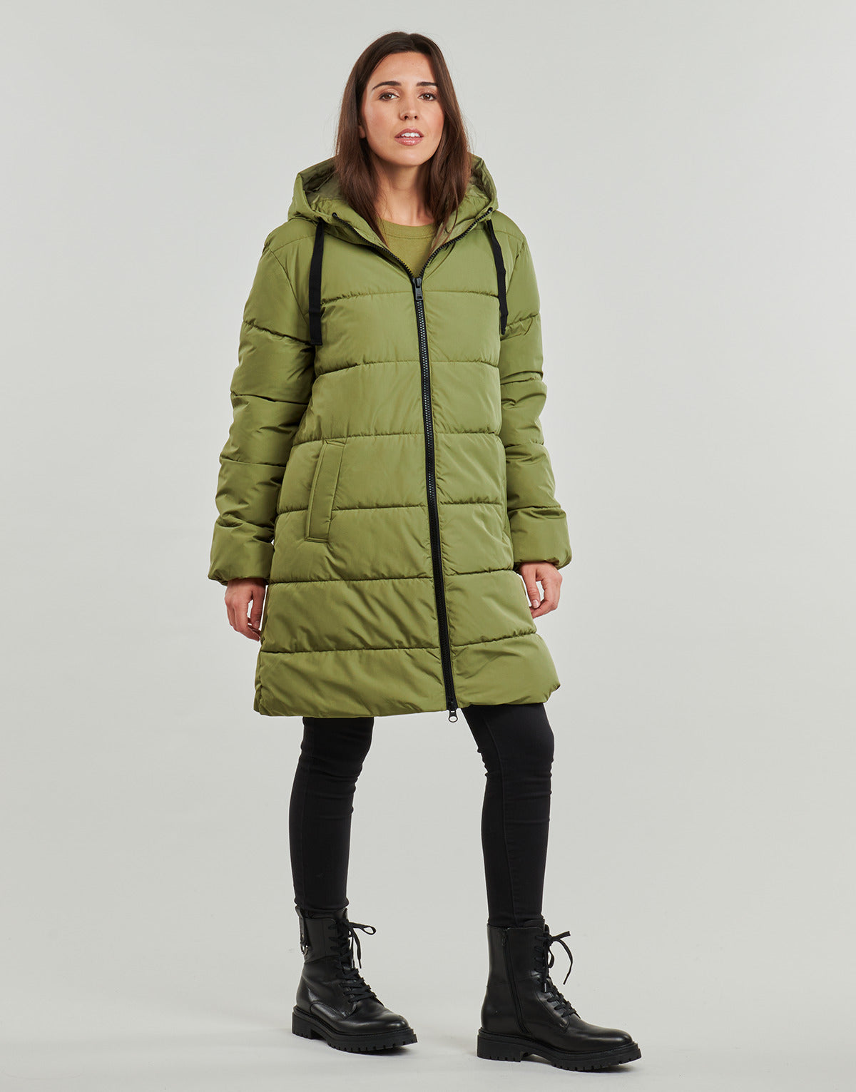 Piumino Donna Only  ONLCLAIR  Kaki