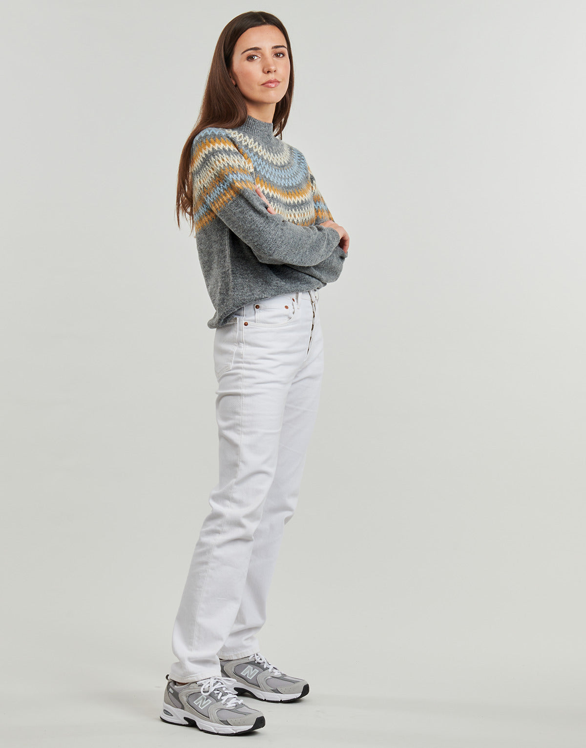 Maglione Donna Only ONLAMELIA Grigio