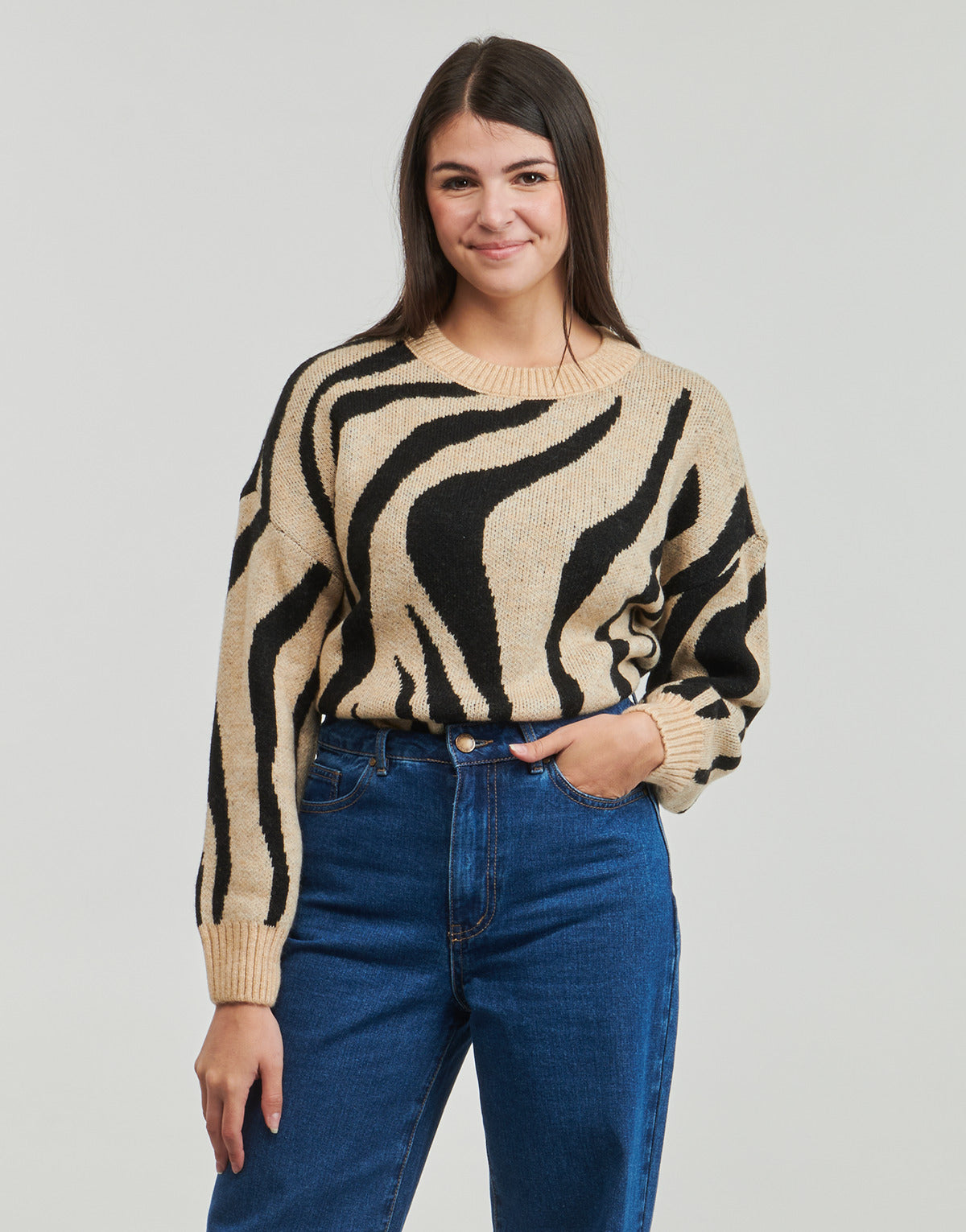 Maglione Donna Only  ONLHAZEL  Beige