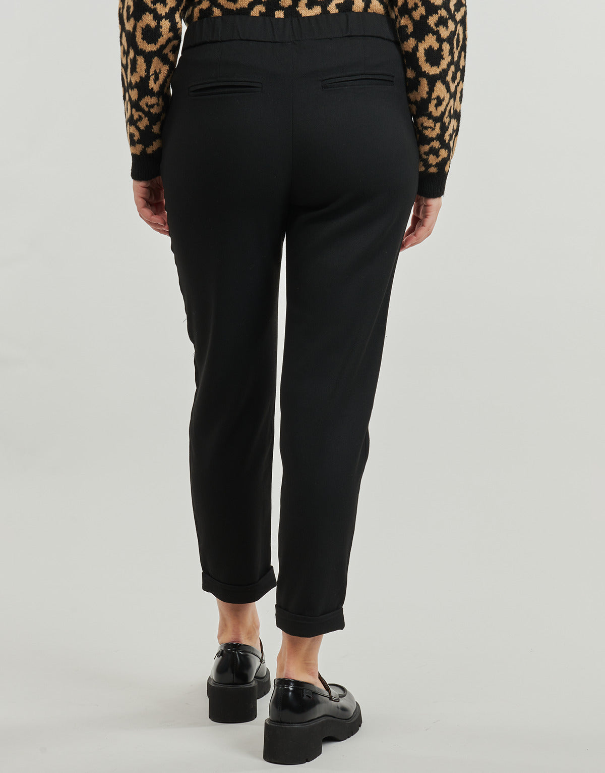 Pantalone Chino Donna Only  ONLRITA LOOSE CHECK LYREX BELT PANT TLR  Nero